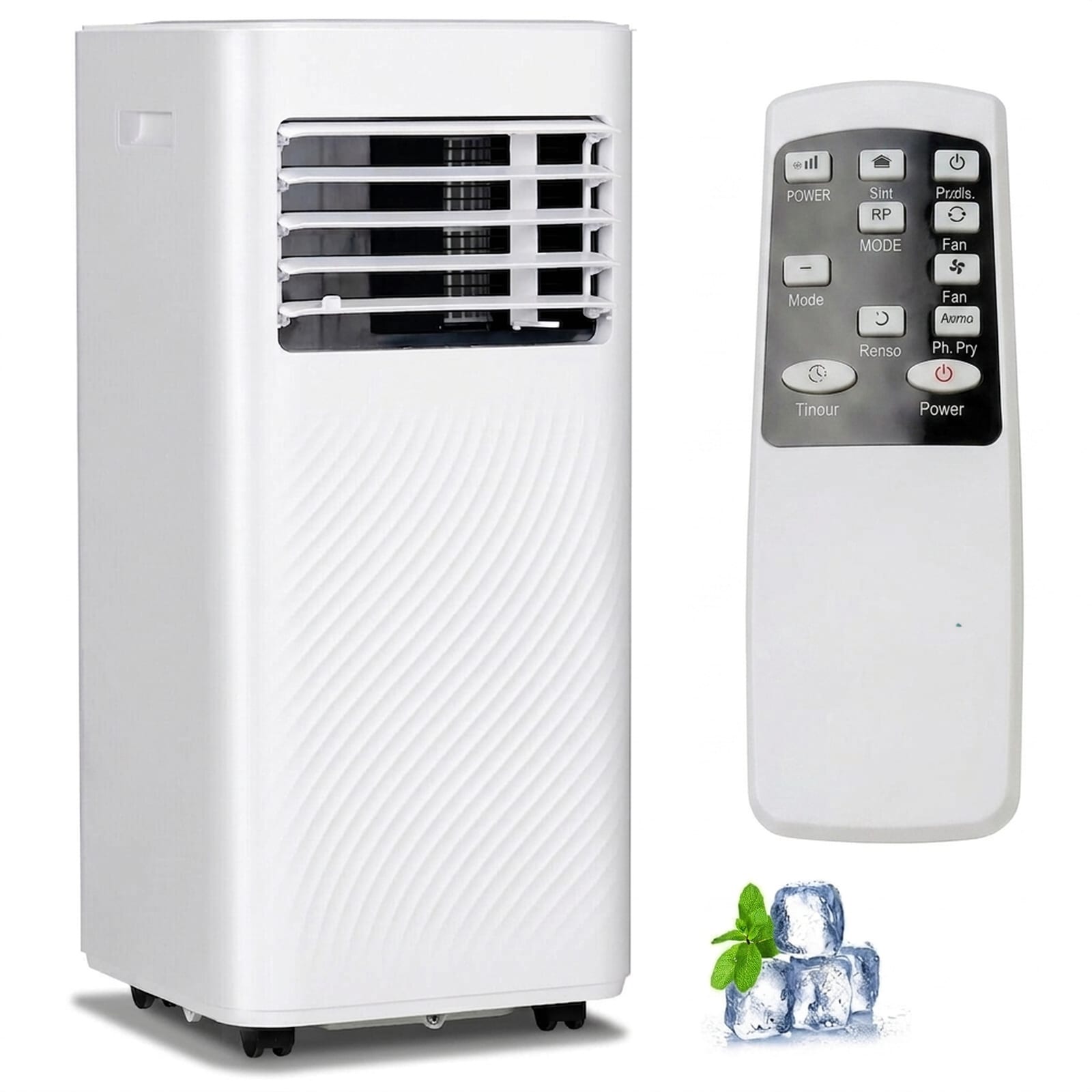 SUGIFT 10000 BTU Ashrae 4-in-1 Portable Air Conditioner with Dehumidifier and Sleep Mode 6000 BTU SACC - White #ZMLW014SUGHY1447