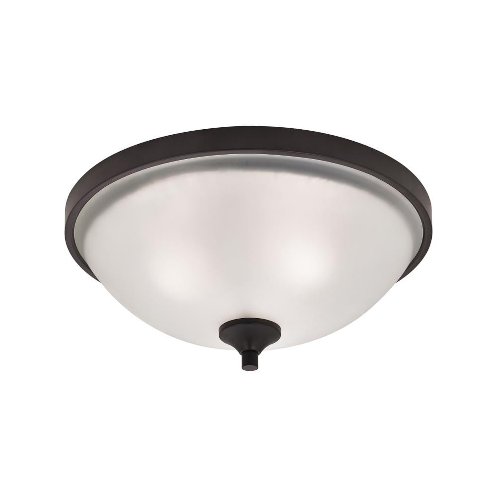 Thomas Lighting 2003FM/10 Arlington 3 -Light 15-in Multiple finishes Black Flush Mount Light