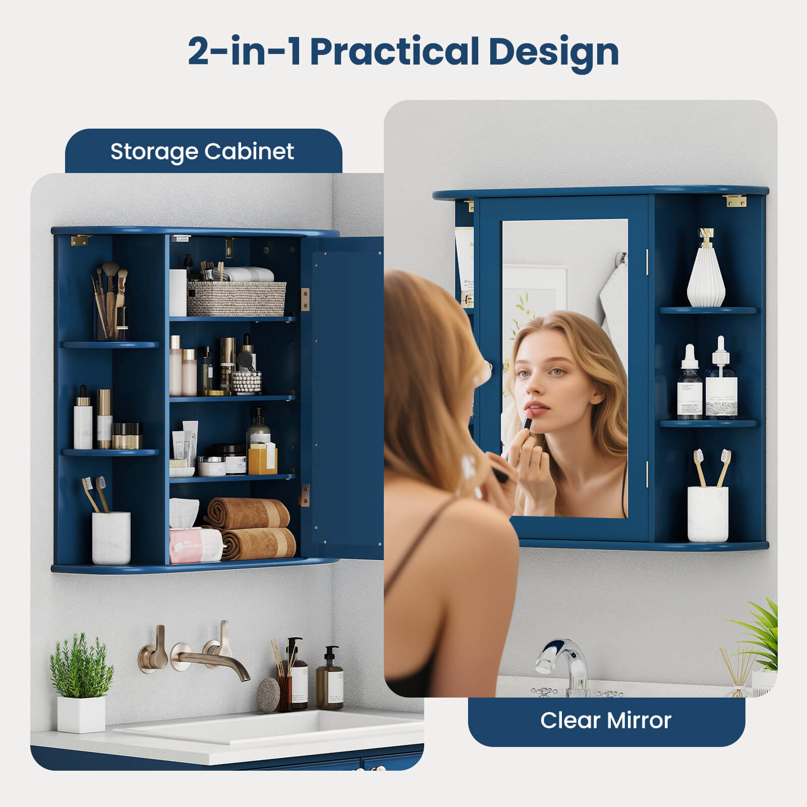 Costway CSHY006368 Bathroom-Wall-Cabinets - View #6