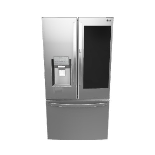 LG Craft IceSmart Wi-Fi Enabled 29.7-cu ft French Door Refrigerator with Dual Ice Maker and Door within Door (Fingerprint-Resistant Black Stainless Steel) ENERGY STAR