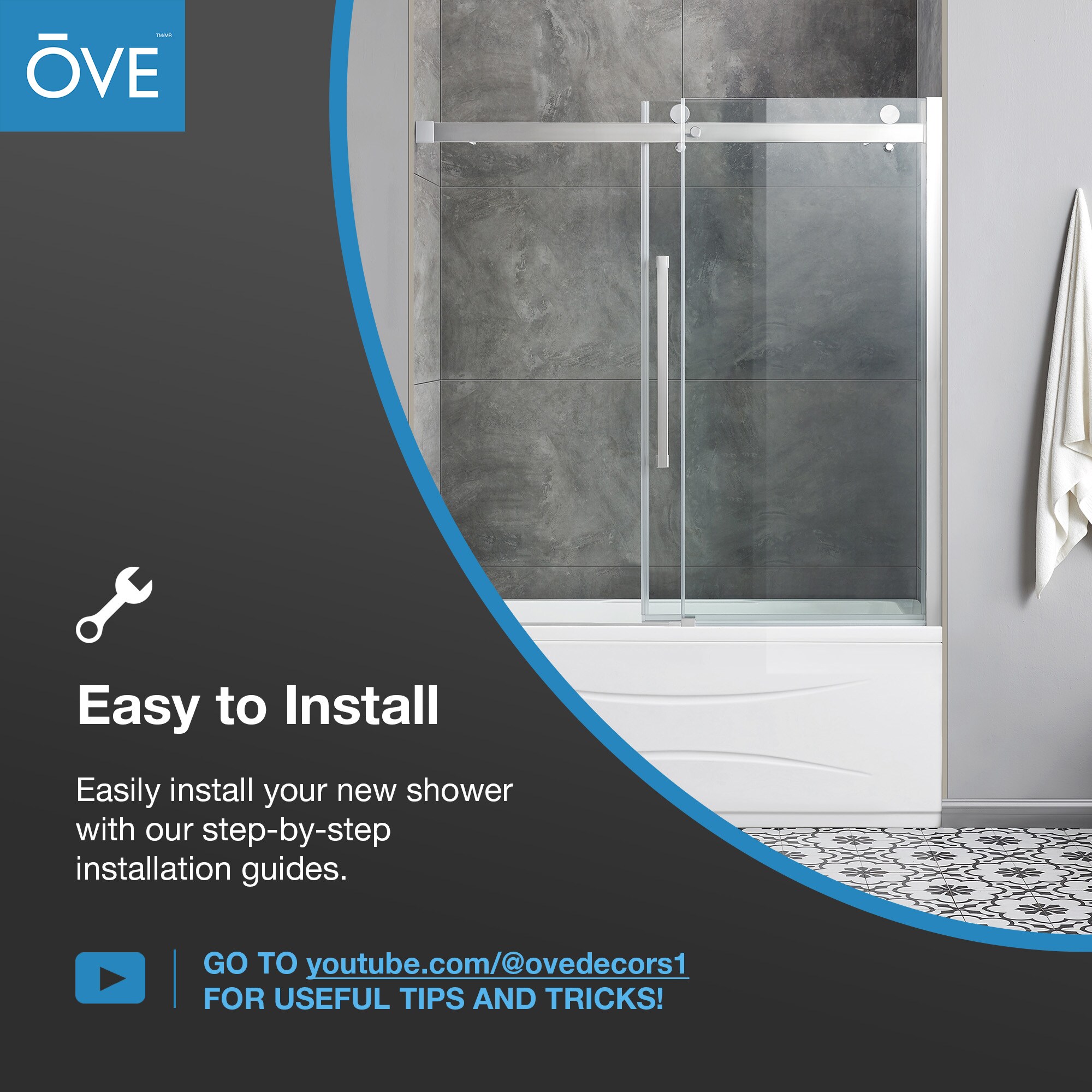 OVE Decors BEL-TDCH Bathtub-Doors - View #9