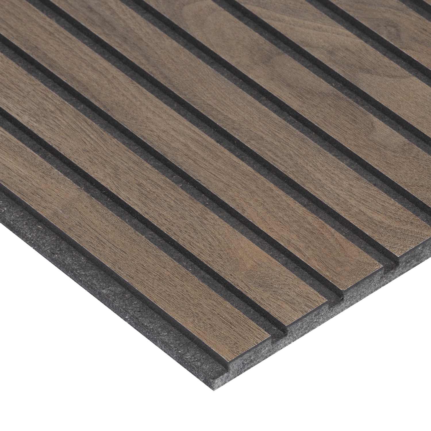 L5SWF26448WL8 8-5/8-in x 8-ft Fluted Dark Walnut MDF Shiplap Wall Plank ( 5.75-sq ft )