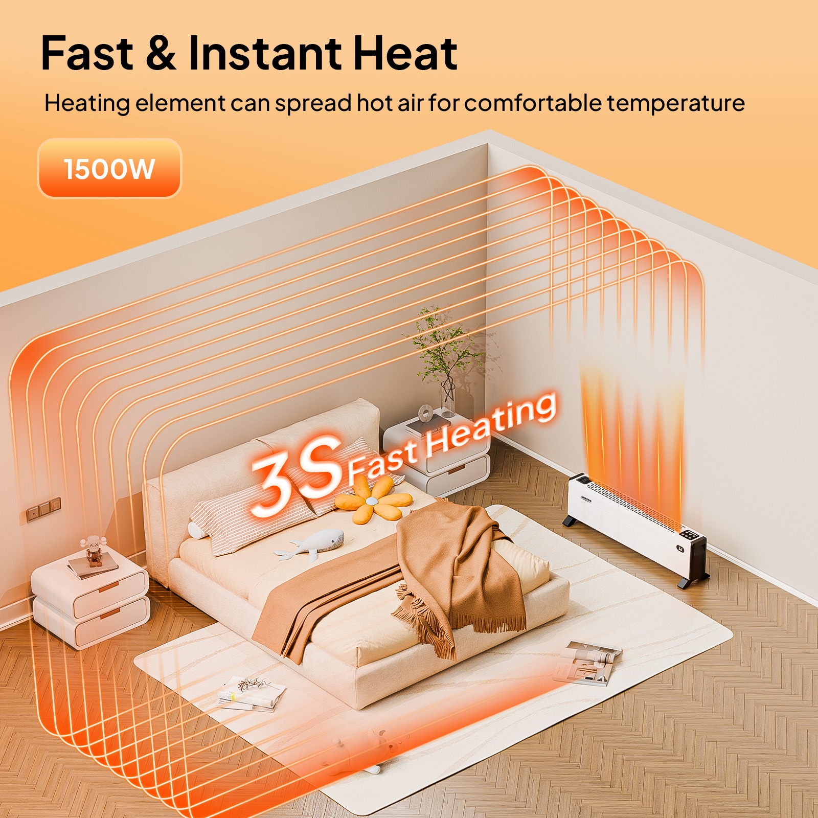 ROVSUN LS-G46001254 Portable-Electric-Heat - View #3