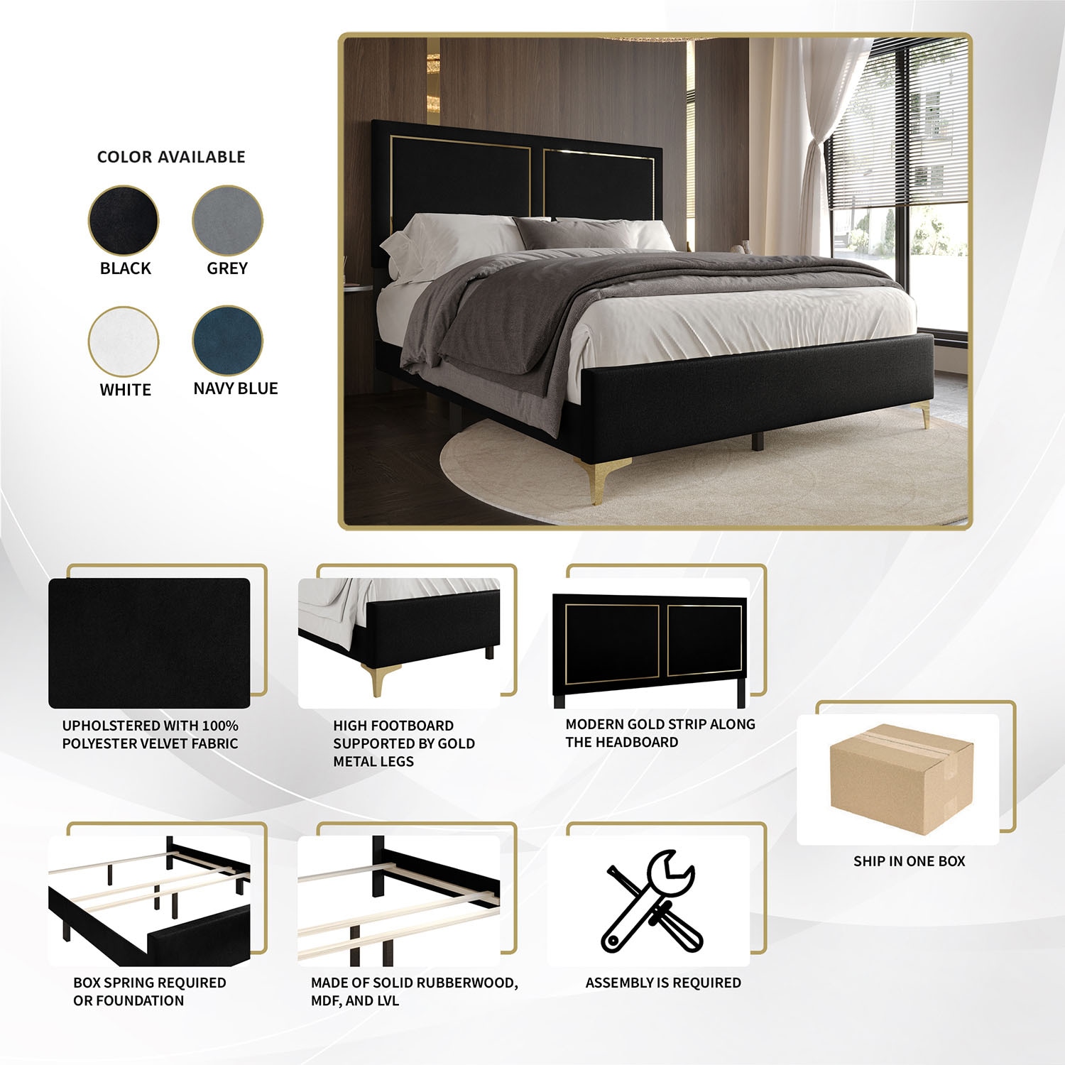 CasePiece C8506KUB-BK-VV beds - View #8