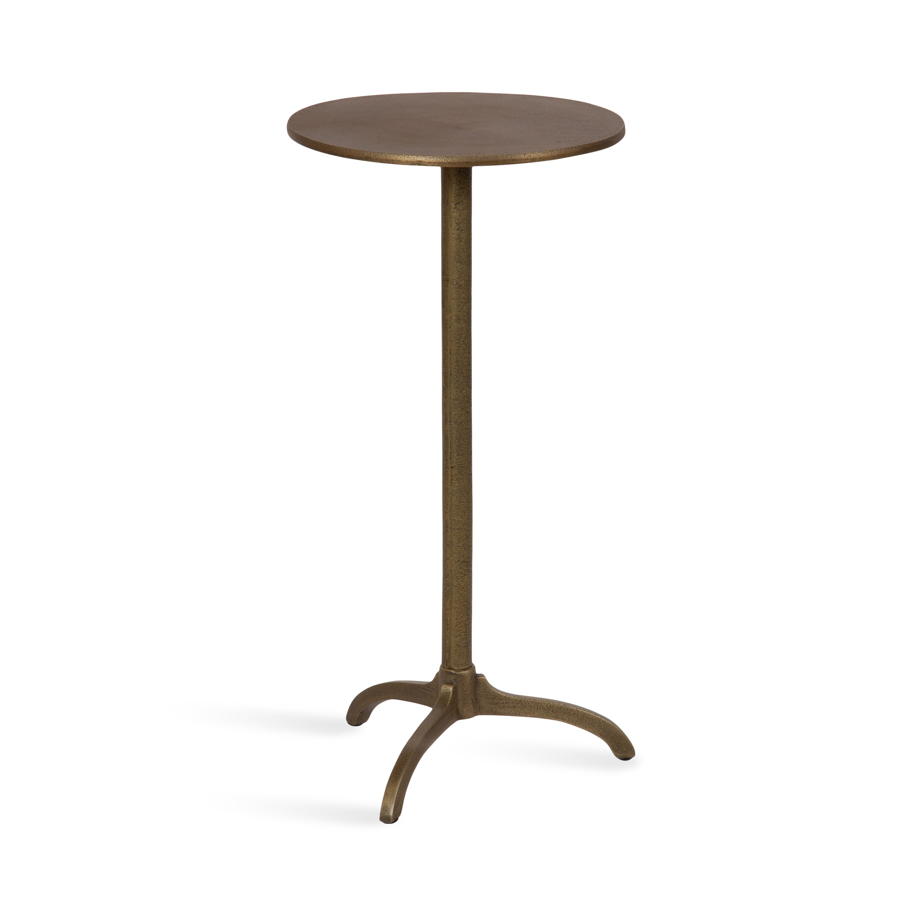 Kate and Laurel 228759 Henshall 12.00-Inches W x 24.00-Inches H Gold Metal Round Modern End Table