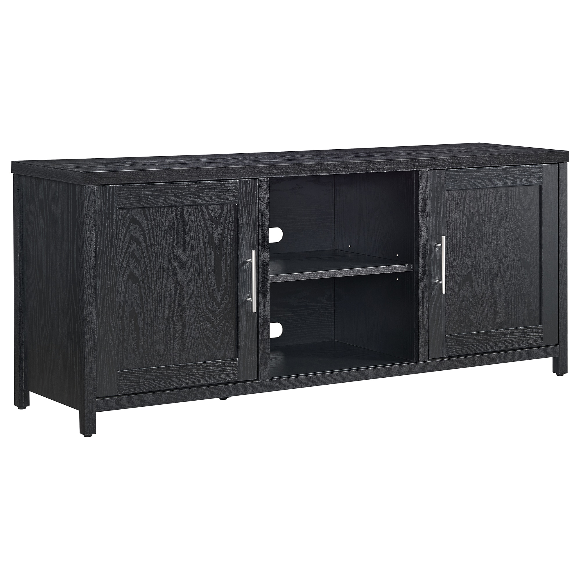 Hailey Home TV1690 Strahm Transitional Black Grain TV stand ( Accommodates TVs up to 70-in )
