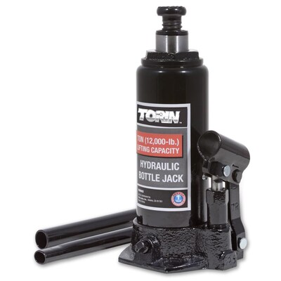 Torin Black 16.25-in Steel Hydraulic Bottle Jack in the Jacks department at  Lowes.com