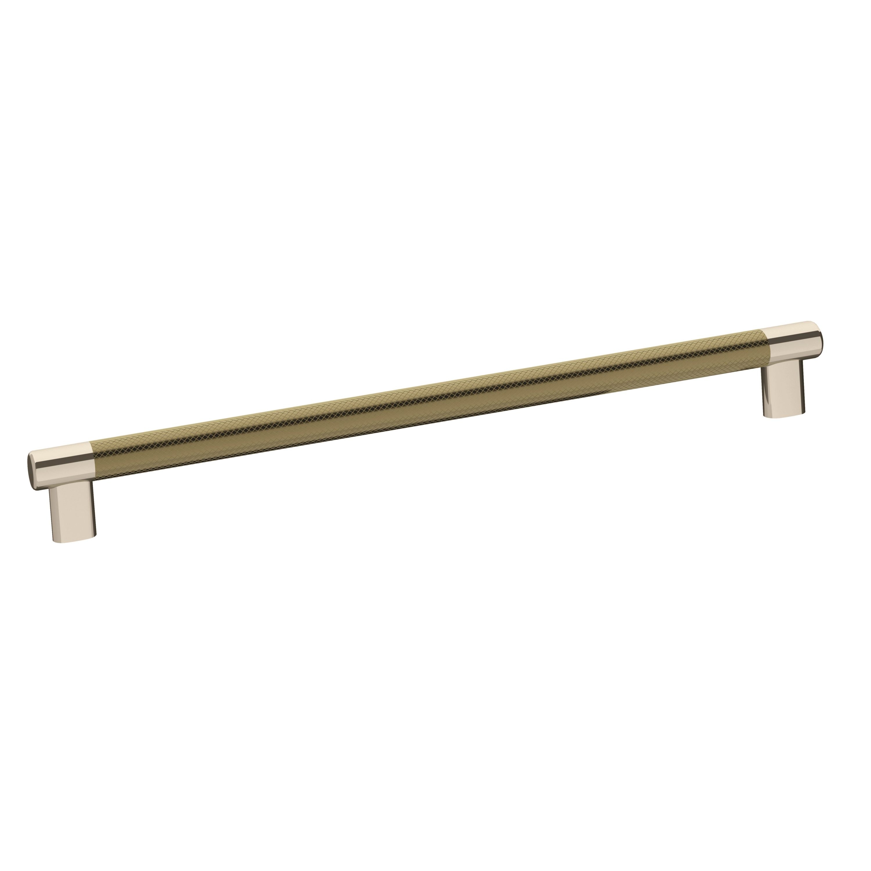 Amerock BP36561PNBBZ Esquire 12-5/8-in , 320mm Center to Center Polished Nickel/Golden Champagne Cylindrical Bar