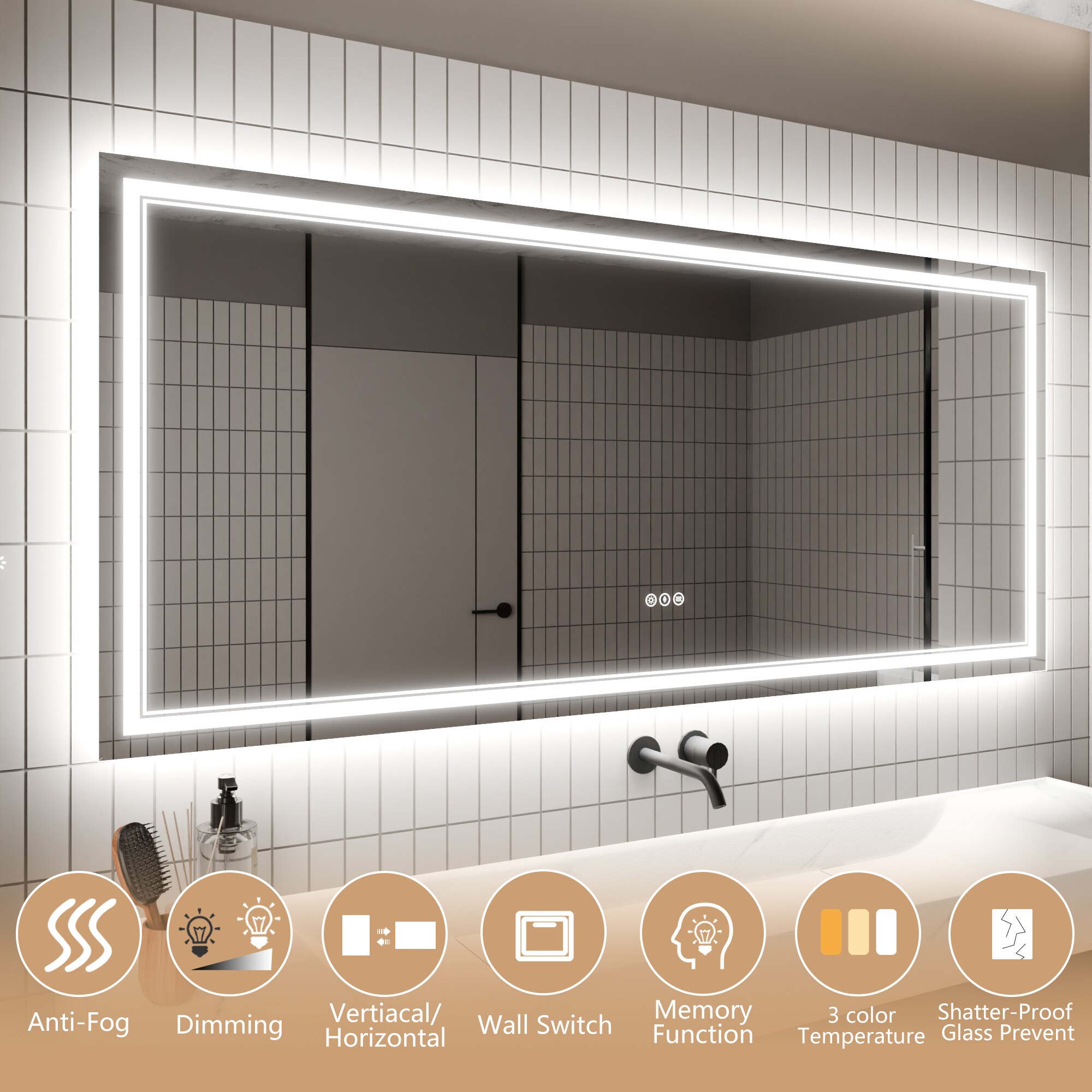 AAZJ JDEX-TF09MR3272 Framed-Bath-Mirrors - View #3