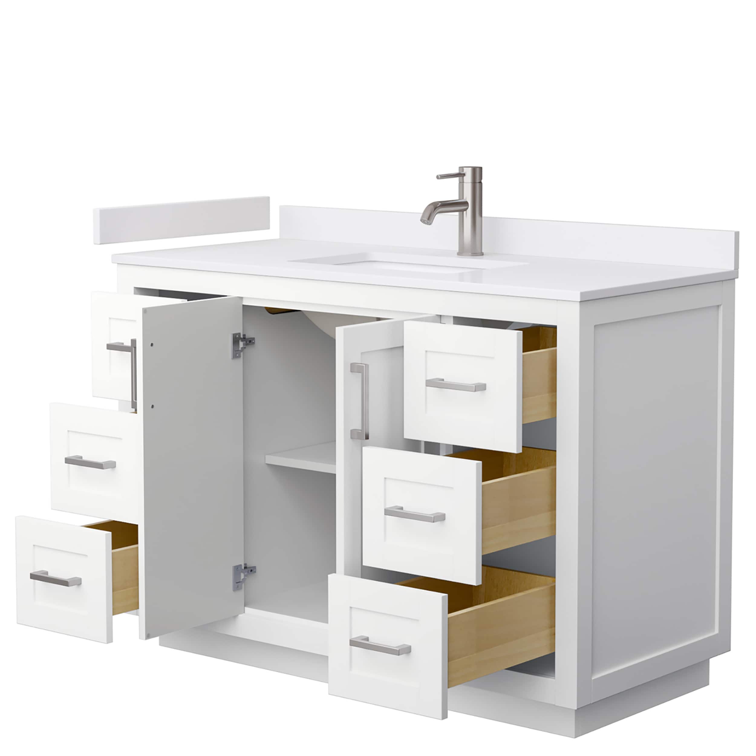 Wyndham Collection WCF292948SWHWCUNSMXX Bath-Vanity-Combo - View #3