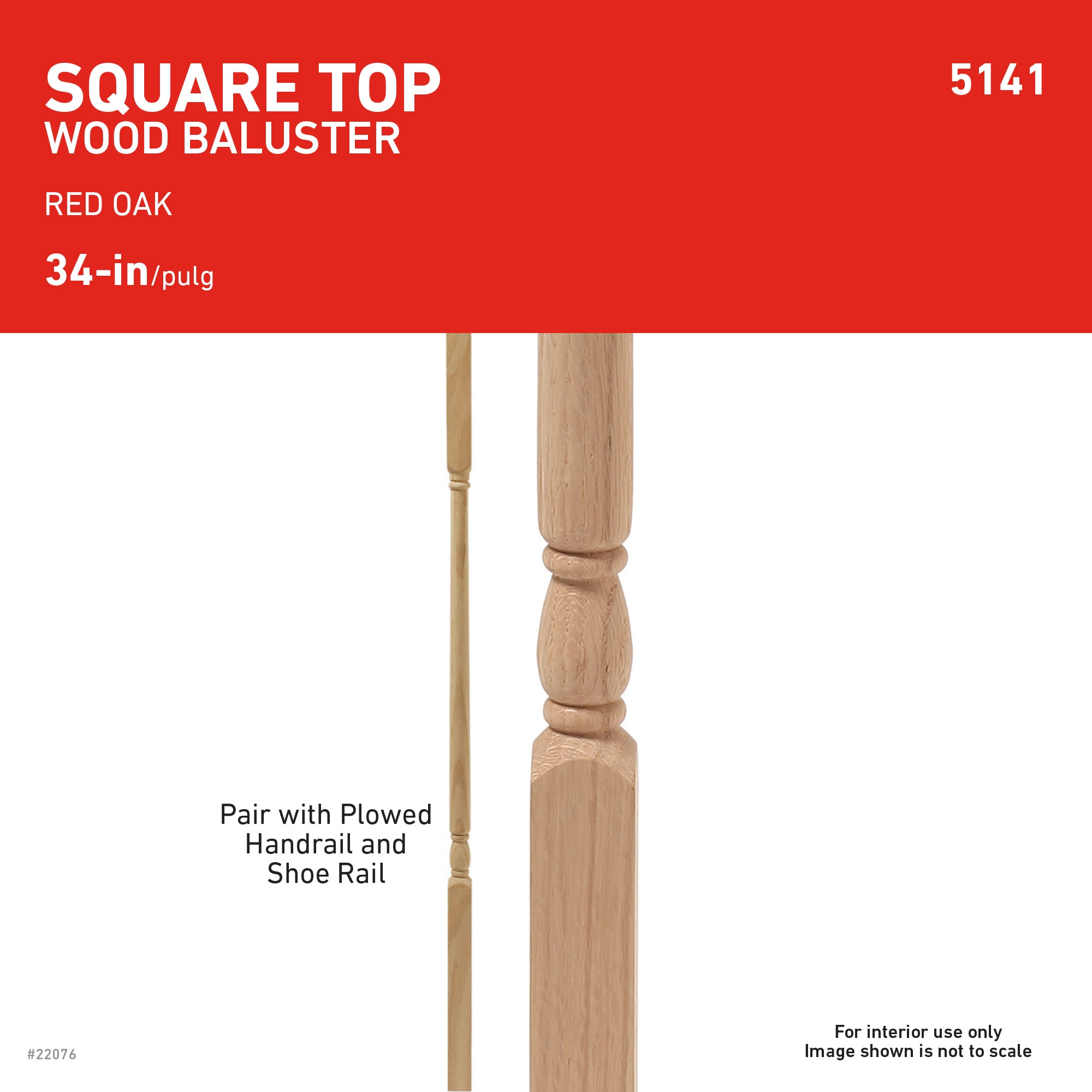 L.J. Smith Stair Systems 514134ETOAK Interior-Stairpart-Balusters - View #5