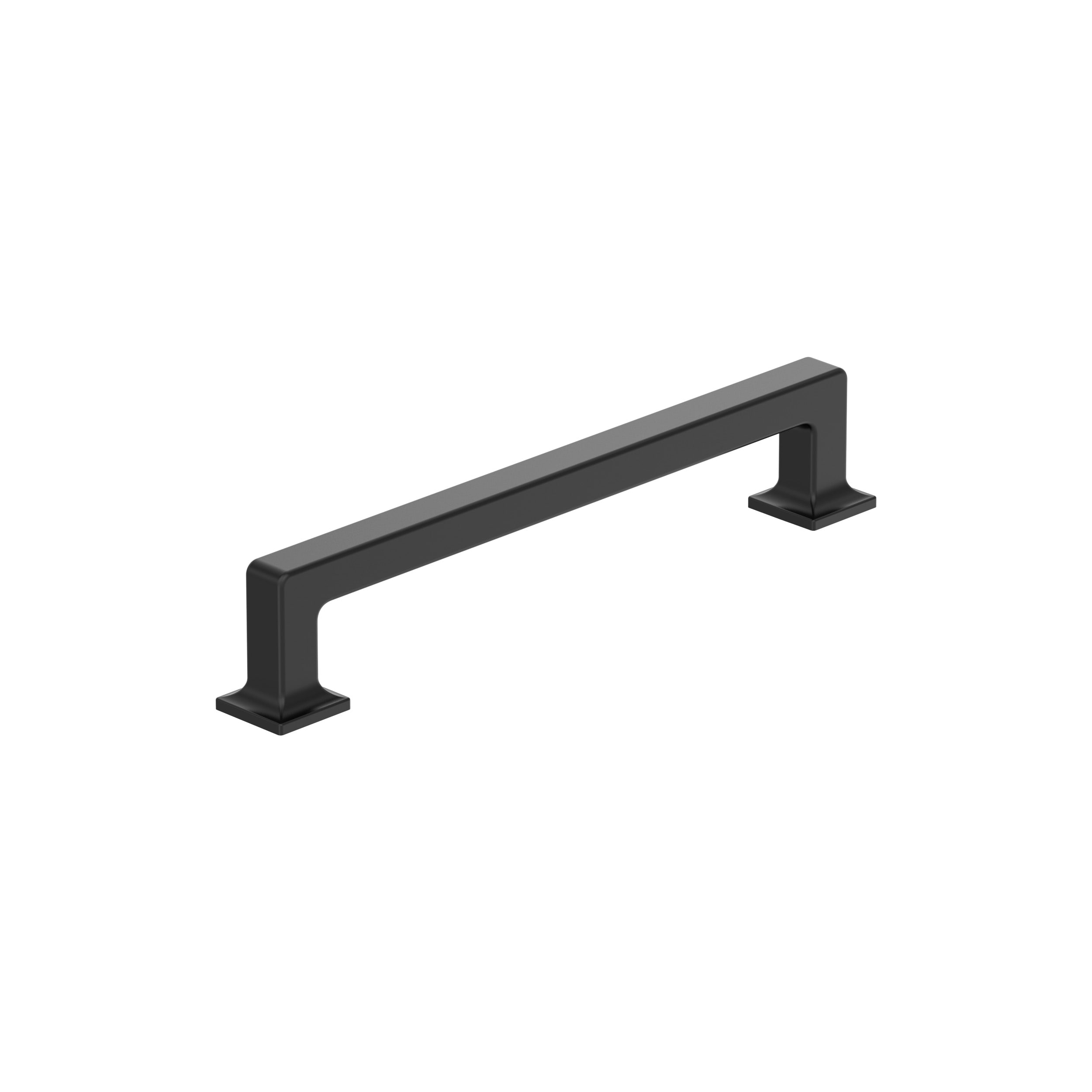 Amerock BP37444MB Lintel 6-5/16-in , 160mm Center to Center Matte Black Rectangular Bar Drawer Pulls