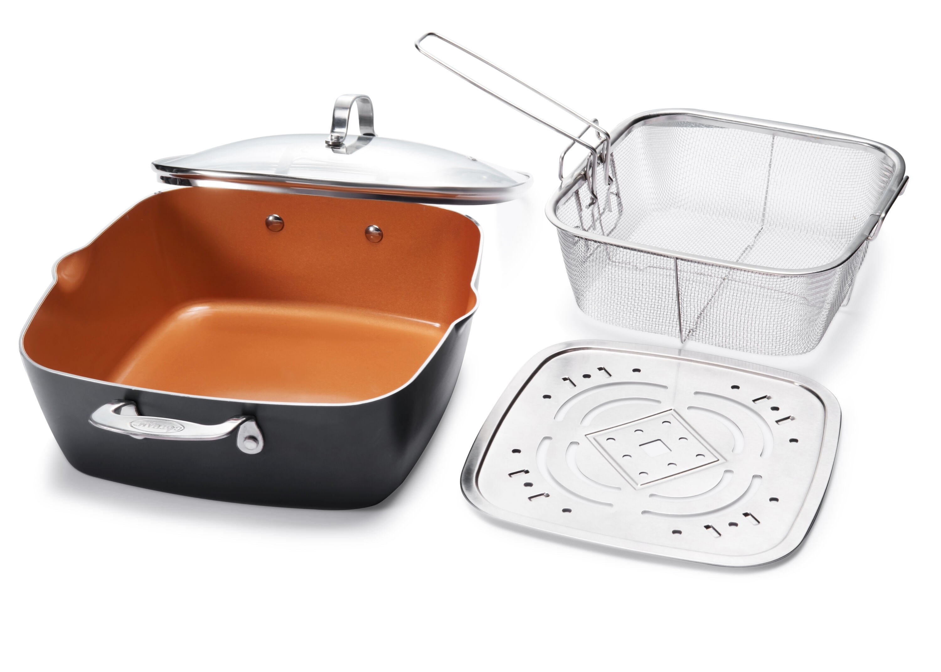 Gotham Steel 1492 5.9-Inches Aluminum Cooking pan with Lid