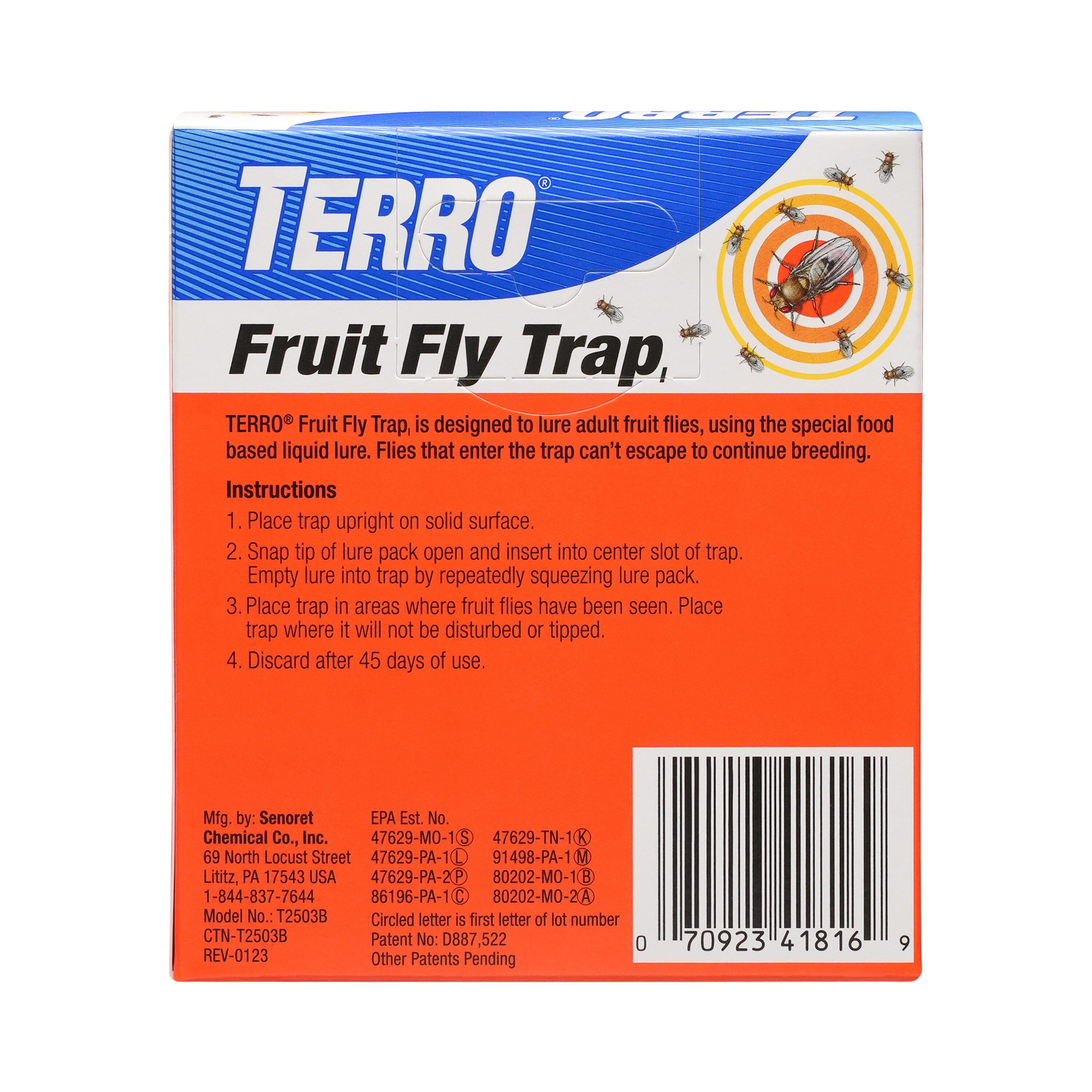 Terro Fruit Fly Traps Set of 2