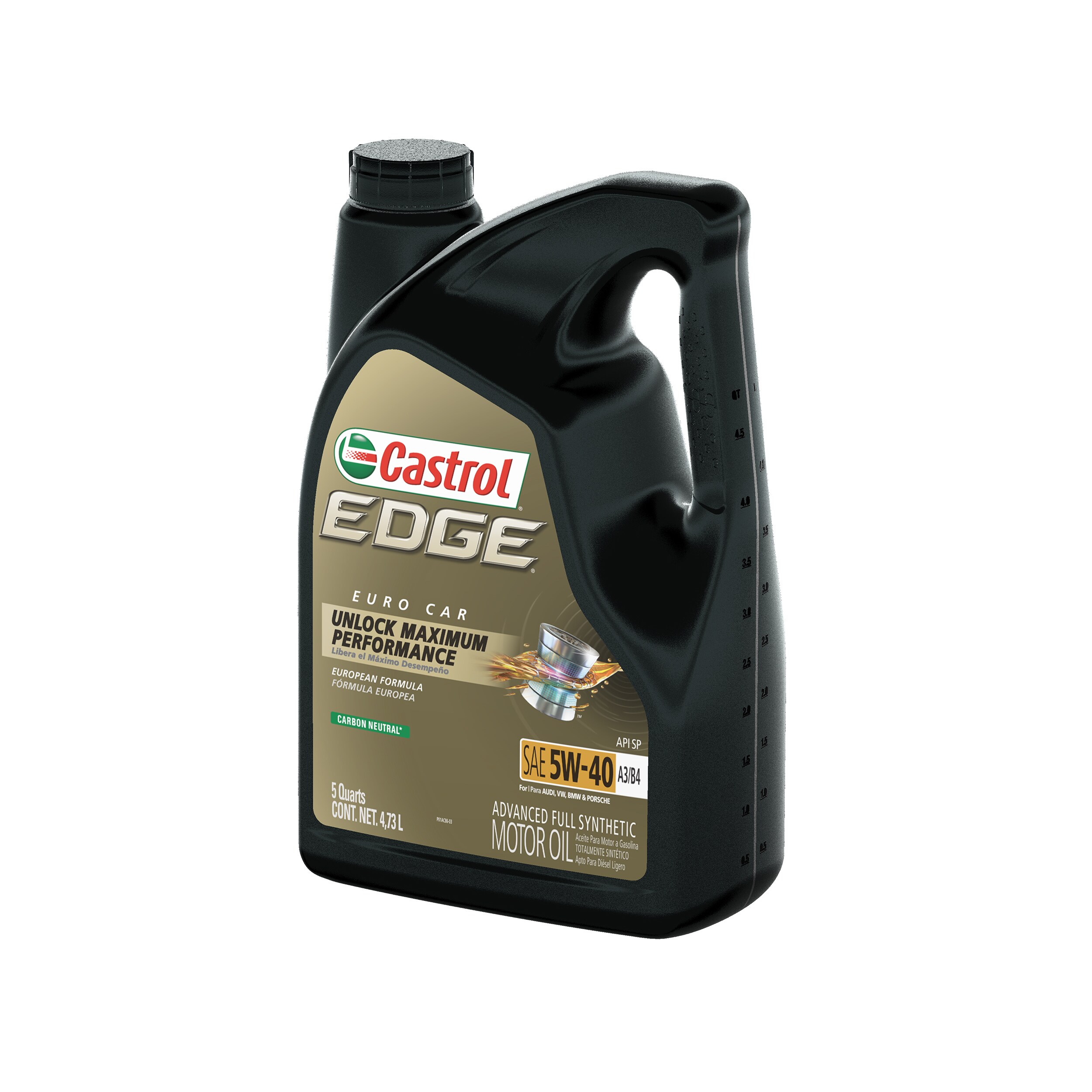 Castrol Edge Full Synthetic Motor Oil 5W-40 Quart 15D932, 50% OFF