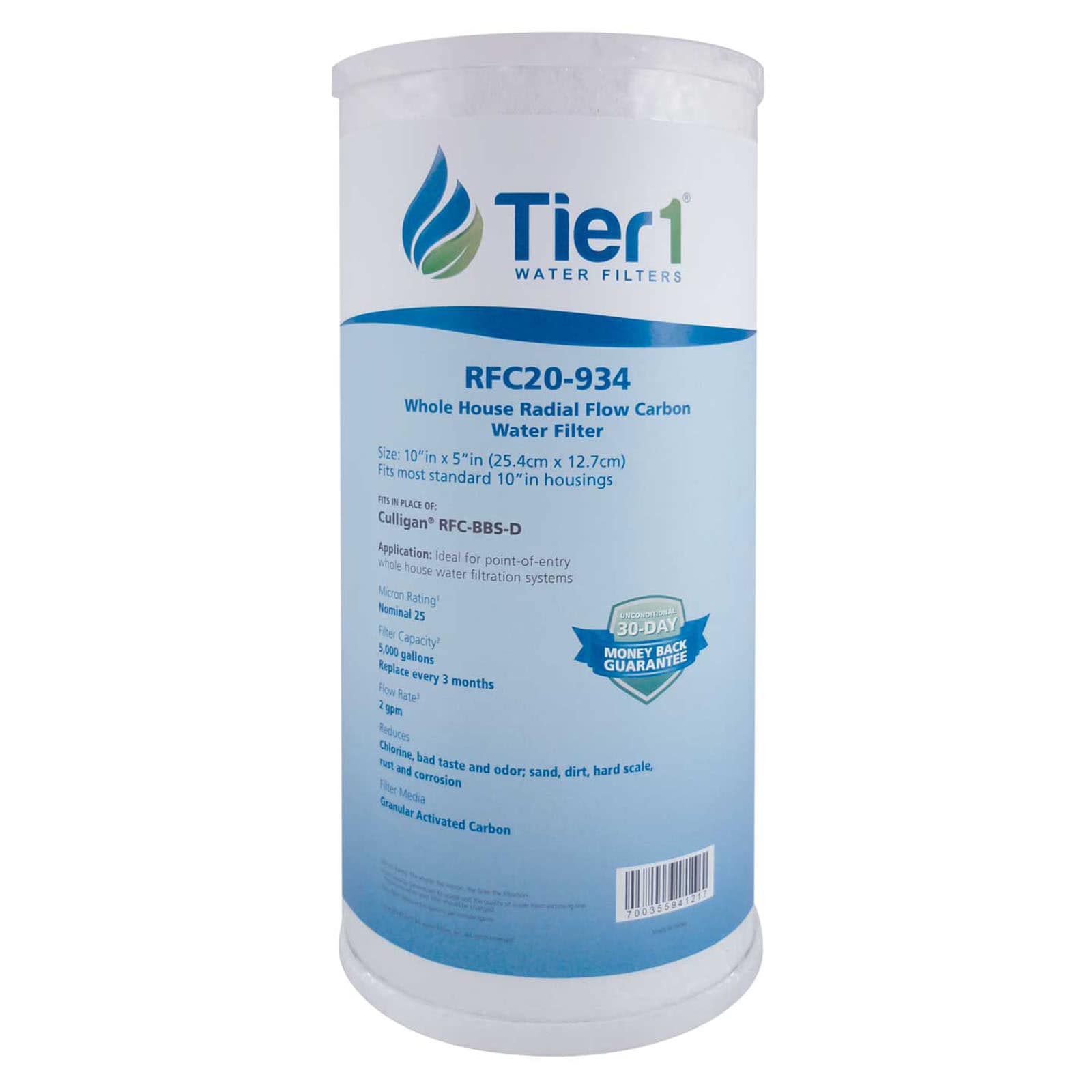 Tier1 RFC20 934 3 PACK Replacement-Water-Filters-Cartridges - View #2