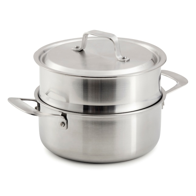 Davyline Cookware 5-Ply 3-Quart Stainless Steel Steamer Pot Basket(s)  Included in the Cooking Pots department at