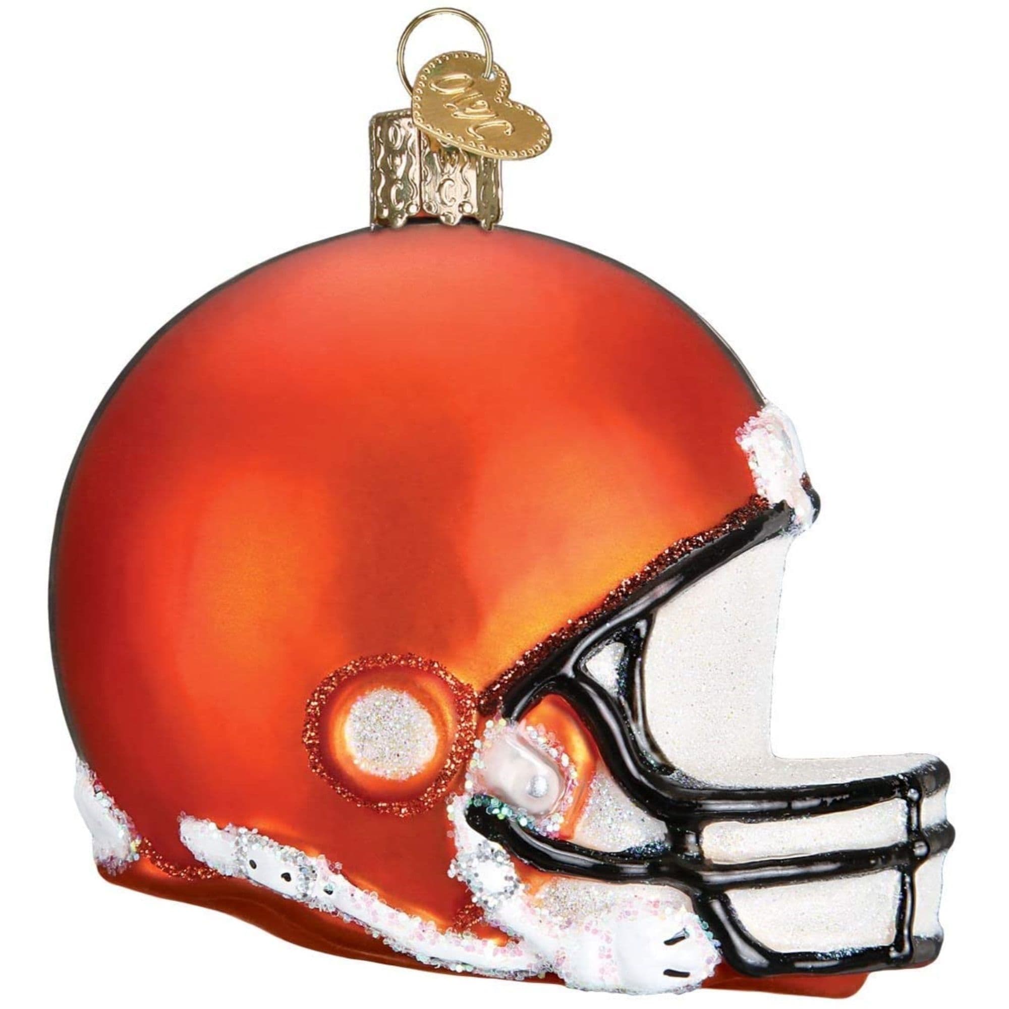 Old World Christmas 729343708175 Blown Glass Ornament for Christmas Tree - Cleveland Browns Helmet