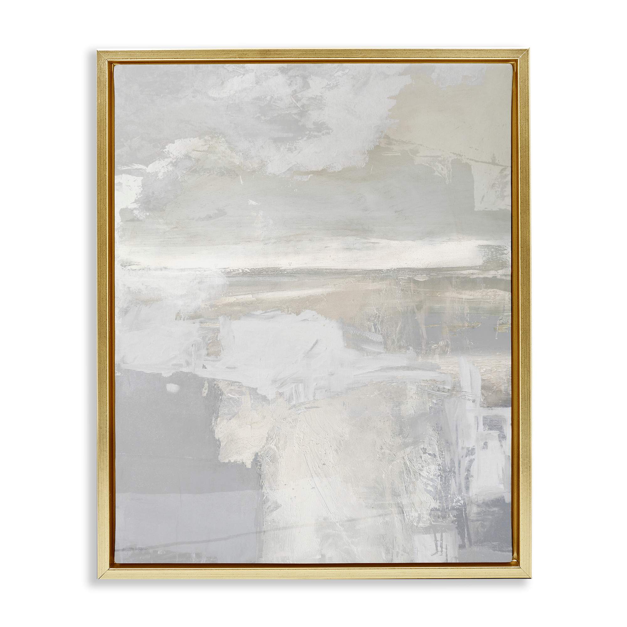 Stupell Industries BS-534-FFG-16X20 Cascading Soft Neutrals Floating Frame design by Rachel Springer