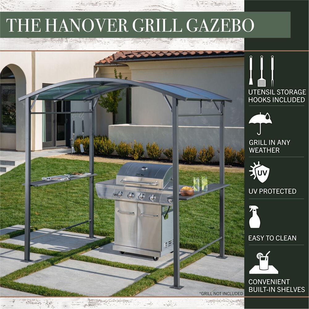 Hanover HANGRGAZ-GRY Wood-Resin-Gazebos - View #2