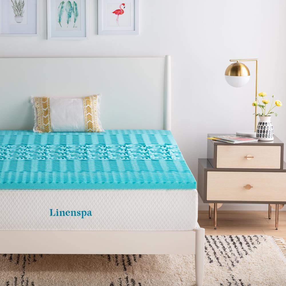 Linenspa Essentials 3-in D Cotton King Mattress Topper in the