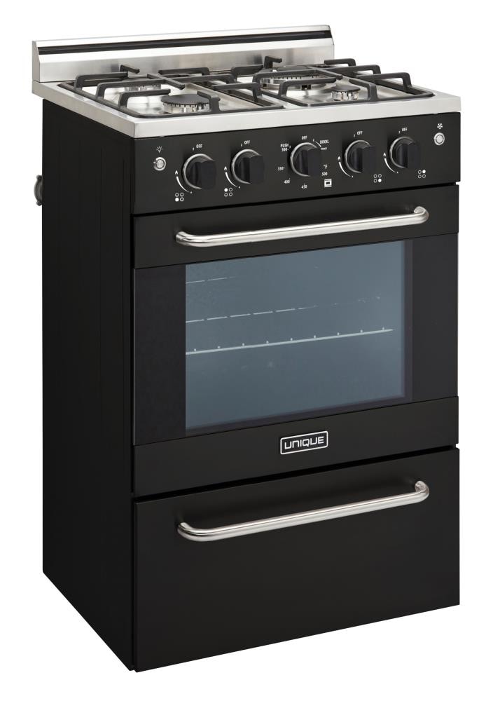 Unique Prestige 19.5 4 burner 1.6 cu. ft. Freestanding Gas Range with  Convection Oven, Wayfair