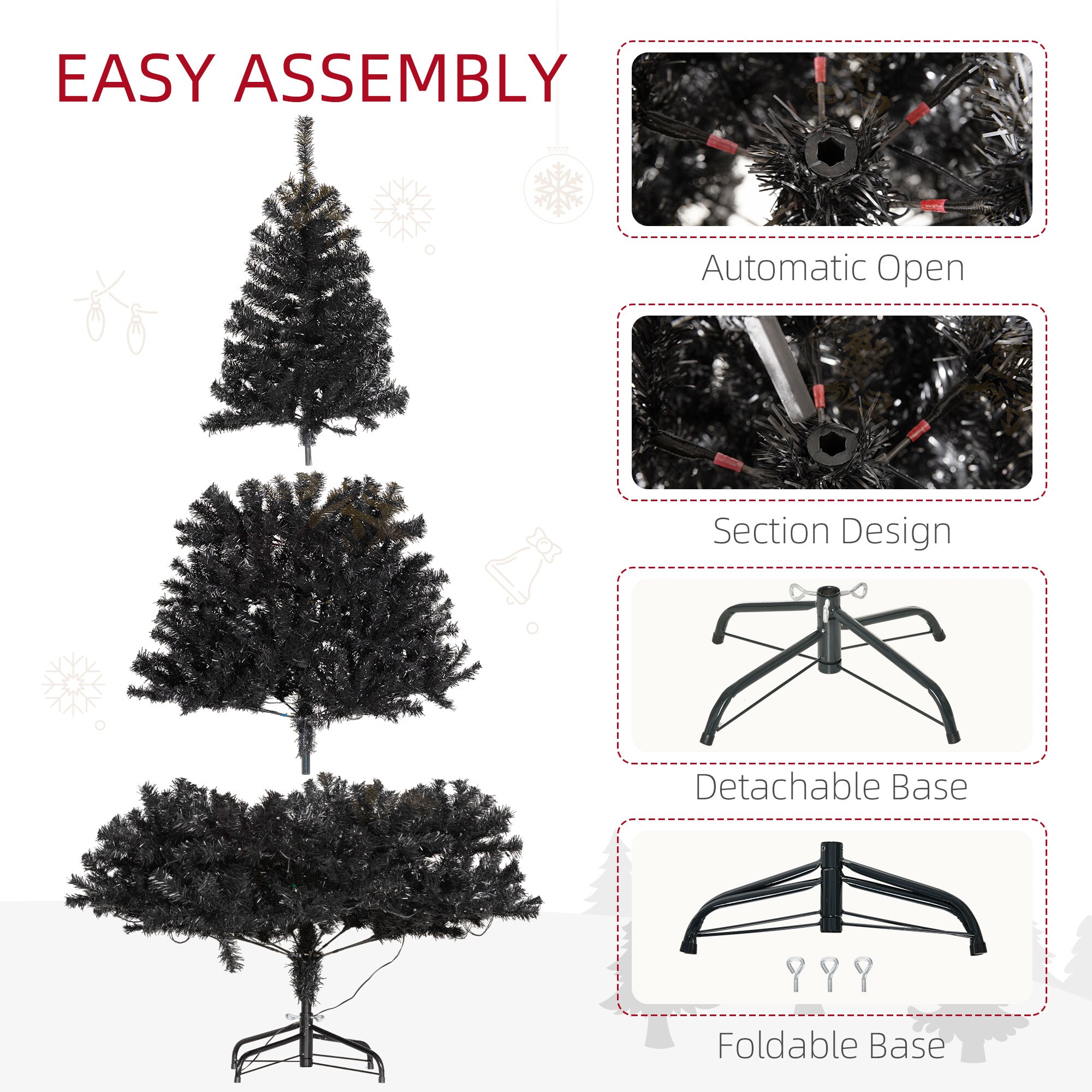LOVMOR SF-M-W2225P249687 Artificial-Christmas-Trees - View #2