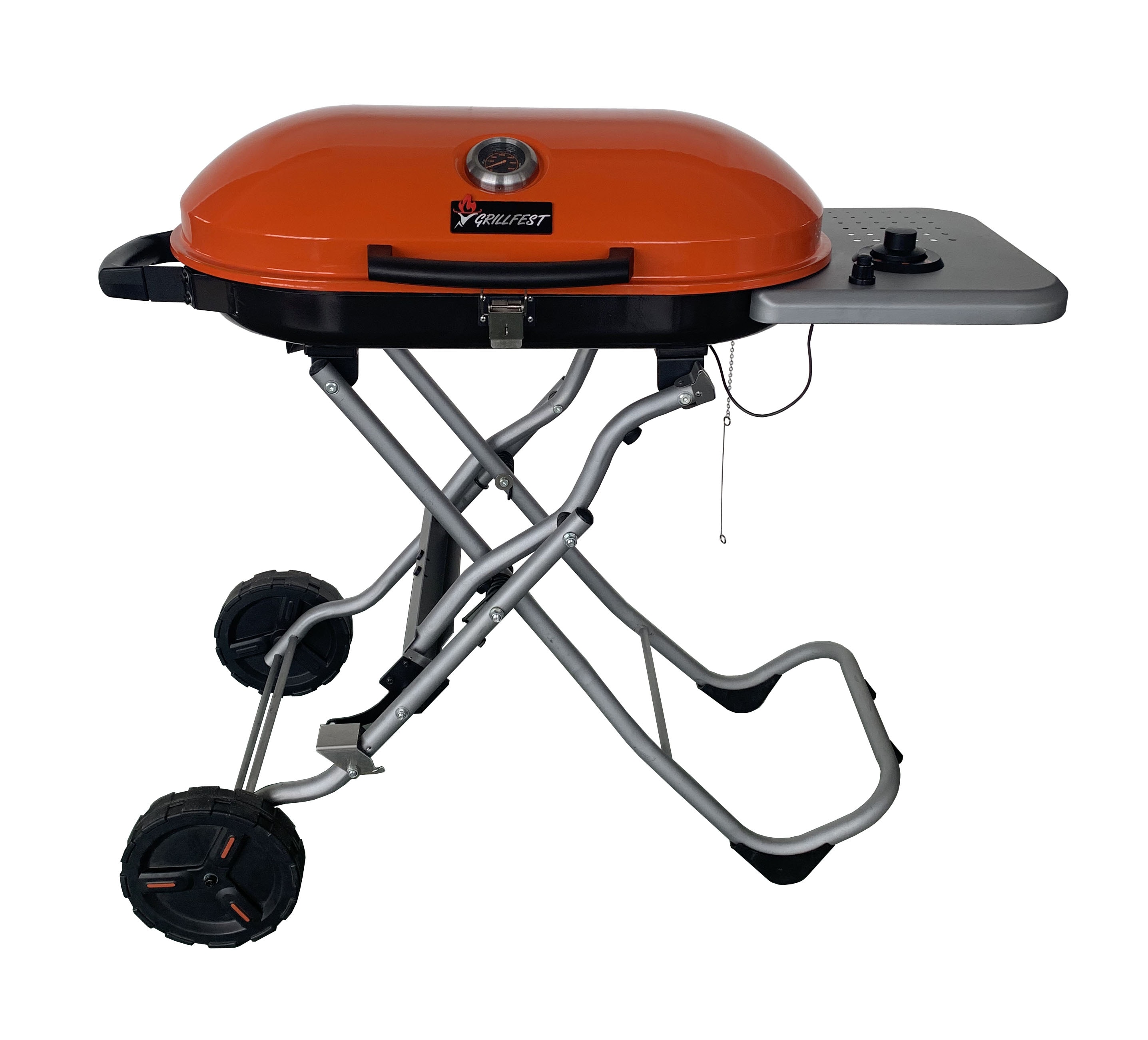 GRILLFEST 348-Sq Orange Portable Gas Grill in the Portable Grills department at Lowes.com