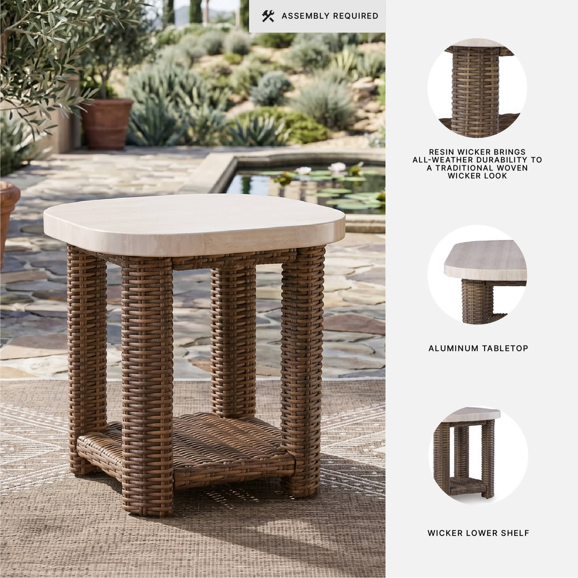 Signature Design by Ashley P610-702 Patio-Tables - View #3