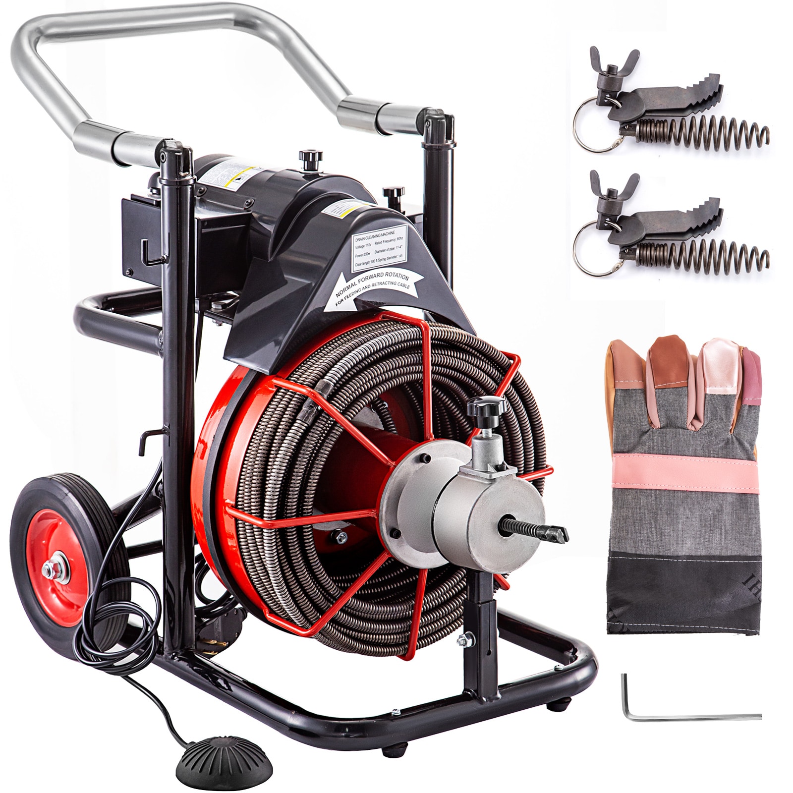 Cobra CP2040 Pro 50ft Music Wire Drain Cleaning Machine for sale online