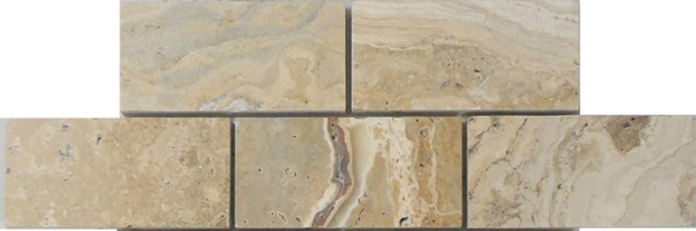 Avenzo a+r Beige 3-in x 12-in Brick Mosaic Tile Sample