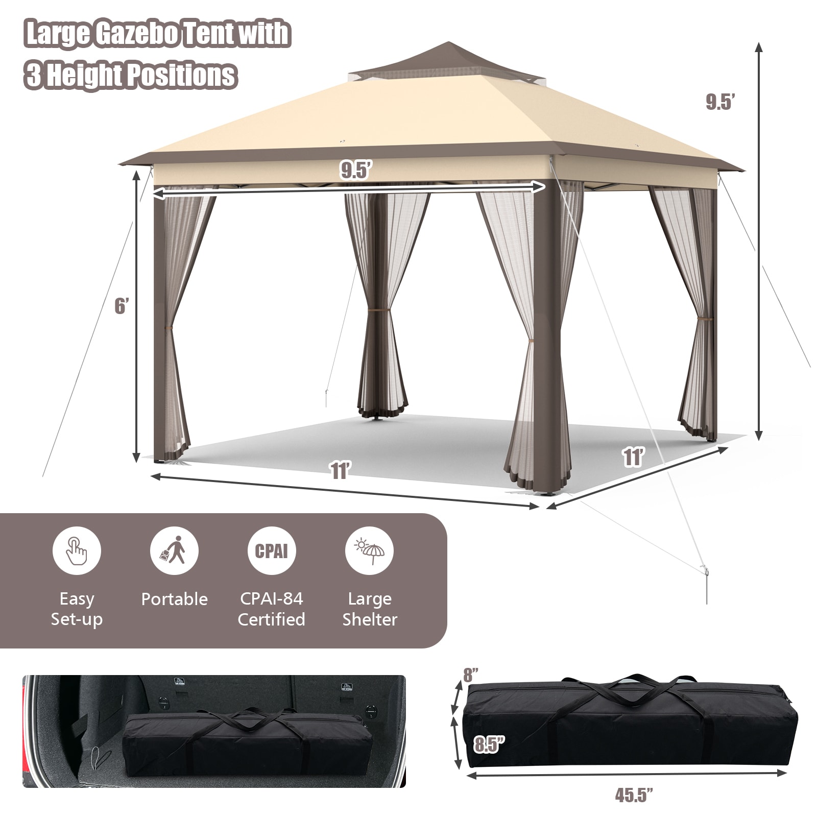 Forclover HBV-470CF Wood-Resin-Gazebos - View #4