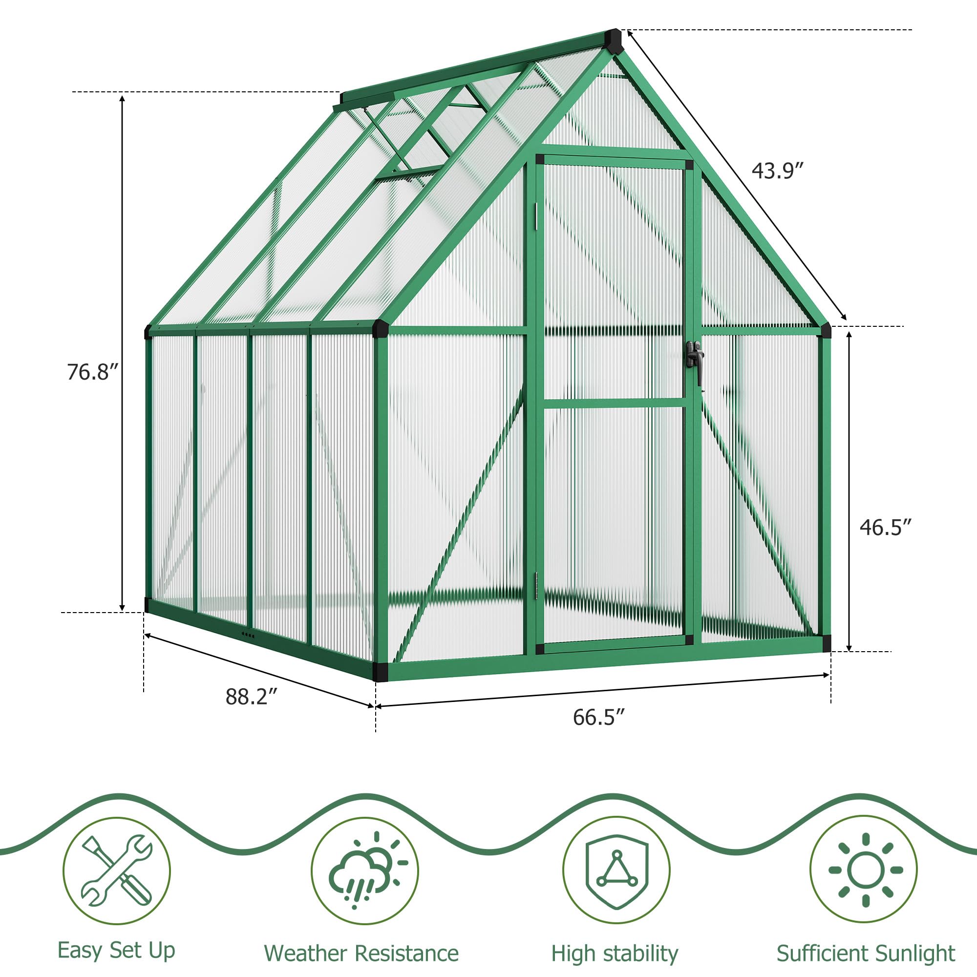 GarveeLife C3H-V9JIOOCEL2U greenhouses - View #4