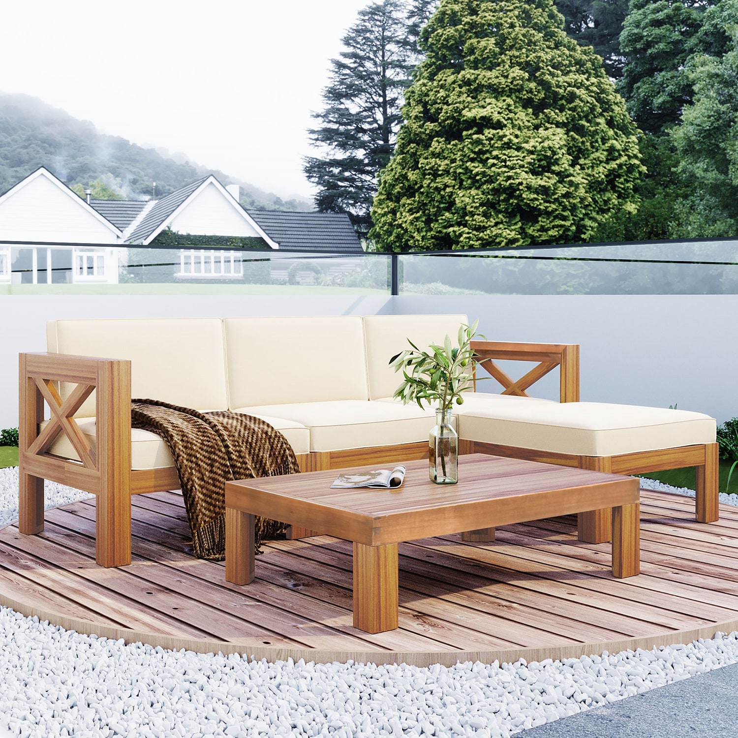 SINOFURN SYB840058BK Patio-Sofas-Daybeds - View #3
