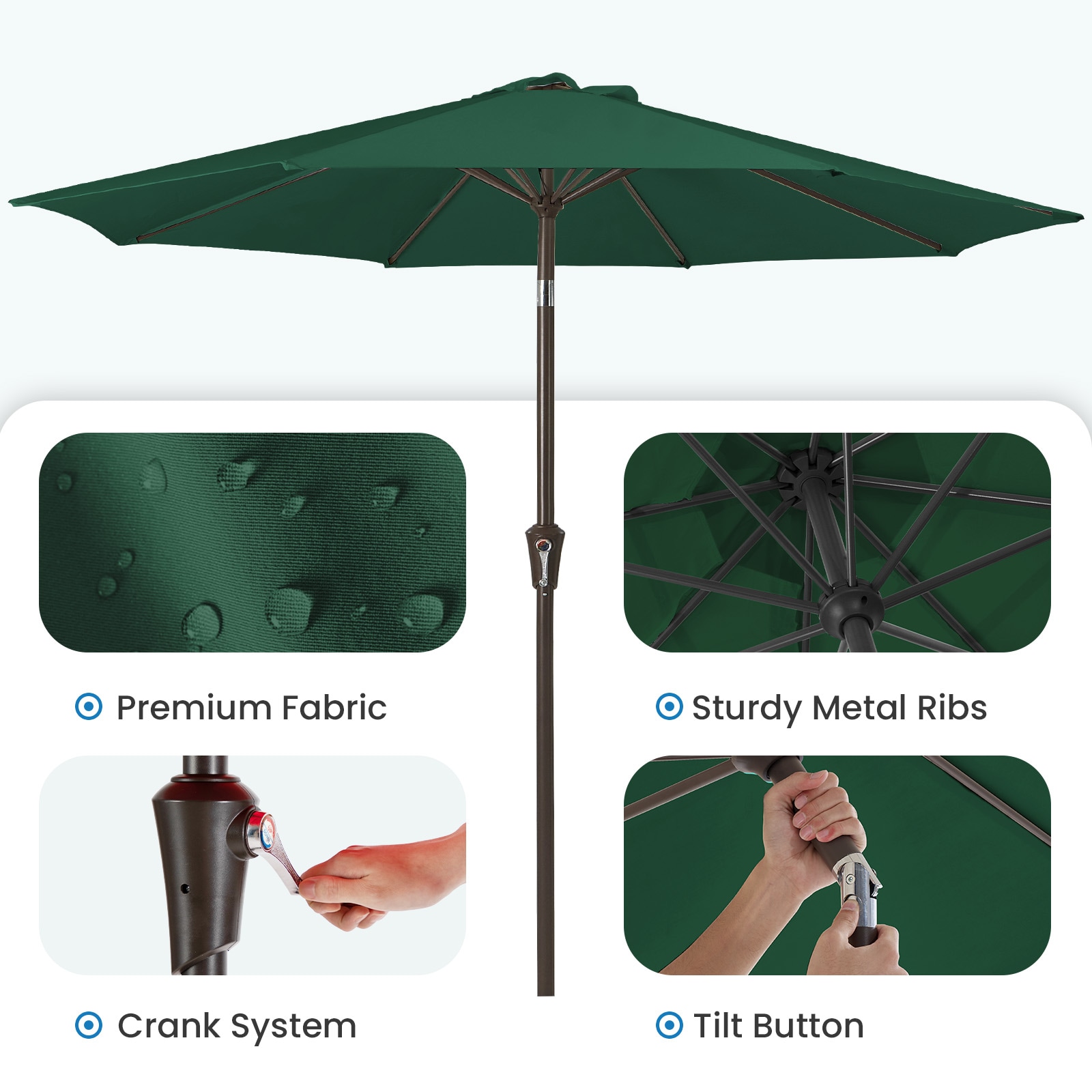JEAREY JE-QTZZS-6.5X10FT-LV Umbrellas-2 - View #4