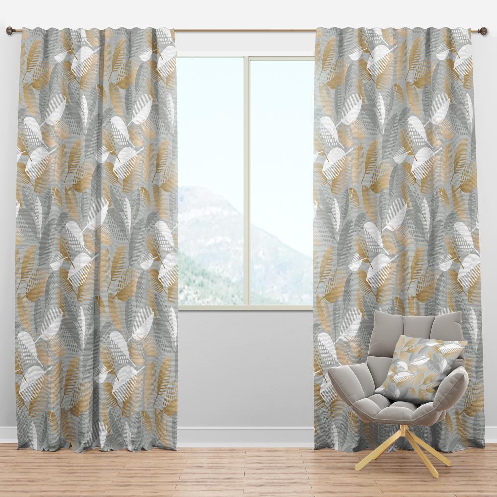 Designart CTN24288-52-84 84-in Grey Room darkening Thermal lined Rod pocket Single curtain panel