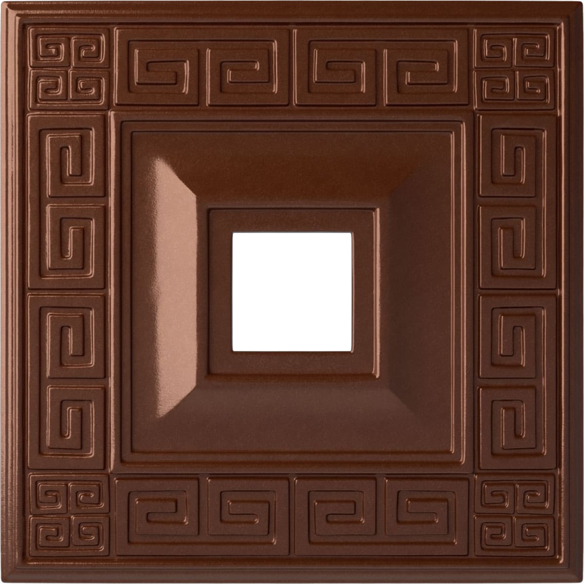 Ekena Millwork CM18ERCPS Eris 18-in W x 18-in L Painted Copper Penny Polyurethane Whole Ceiling Medallion