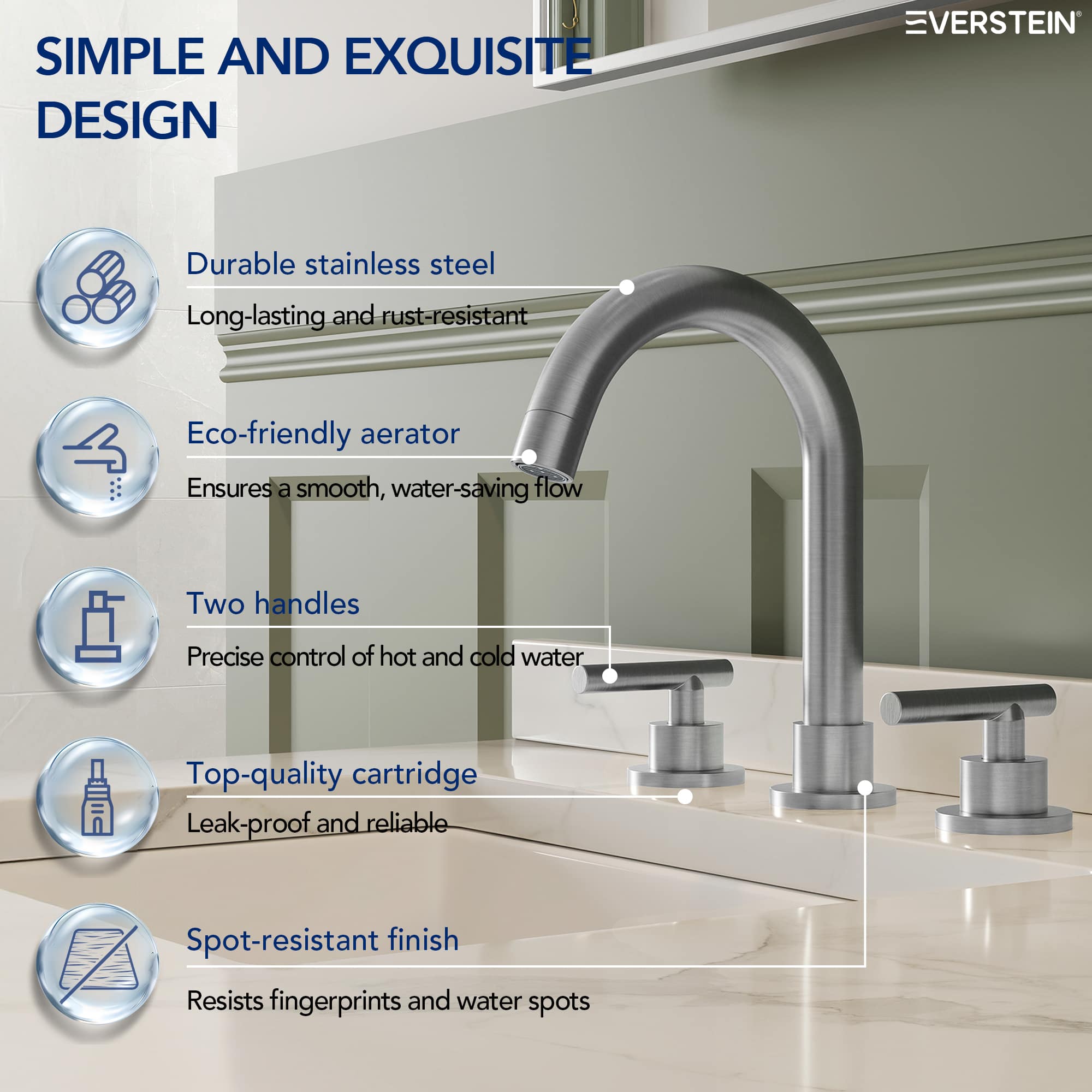 EVERSTEIN SFS-1112-NK Lavatory-Faucets - View #9