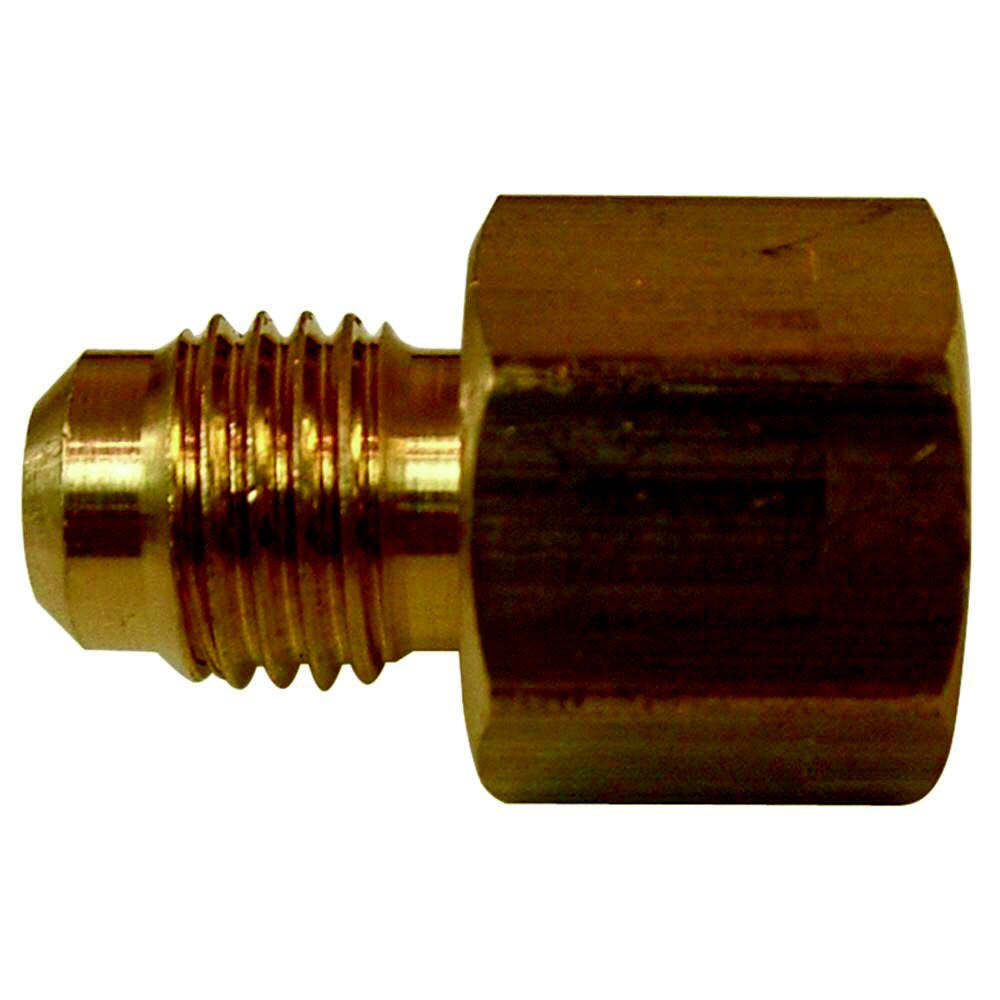 Watts LFA-176 3/8-in x 3/8-in Threaded Flare x Mip Adapter Coupling Fitting