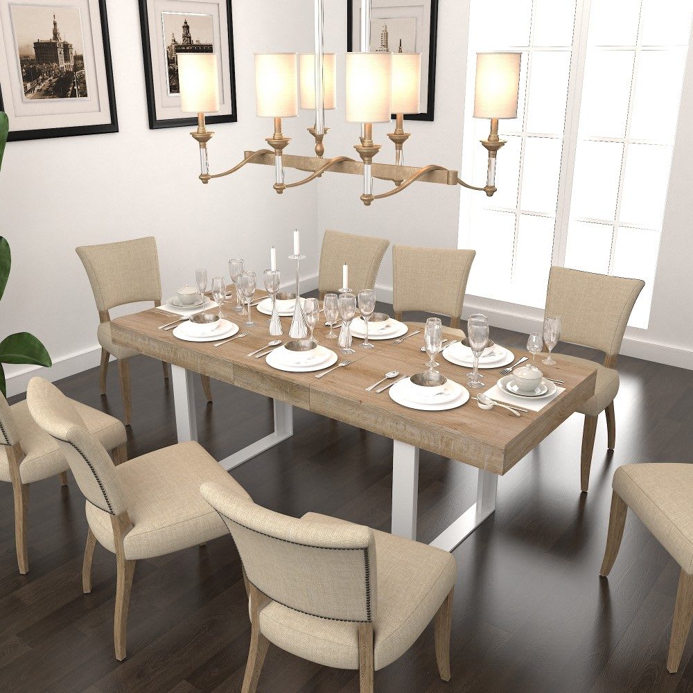 Coolbibila COLLUM-TABLE-WHITE Dining-Tables - View #2