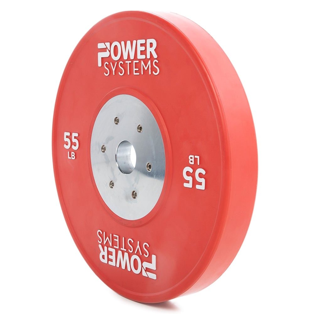 Power Systems 45 lb Rubber Training Bumper Plate Durable Olympic Colored Weight Plate Blue