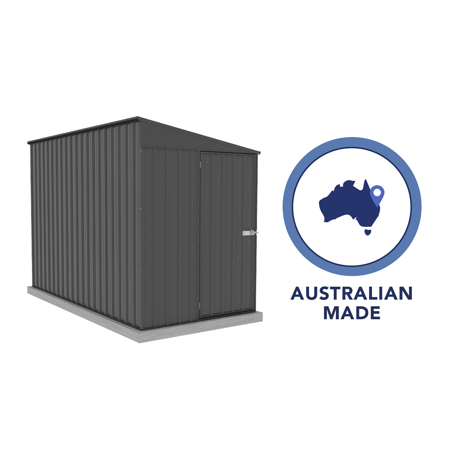 Durango 5' x 10' Gray Metal Bike Shed Kit
