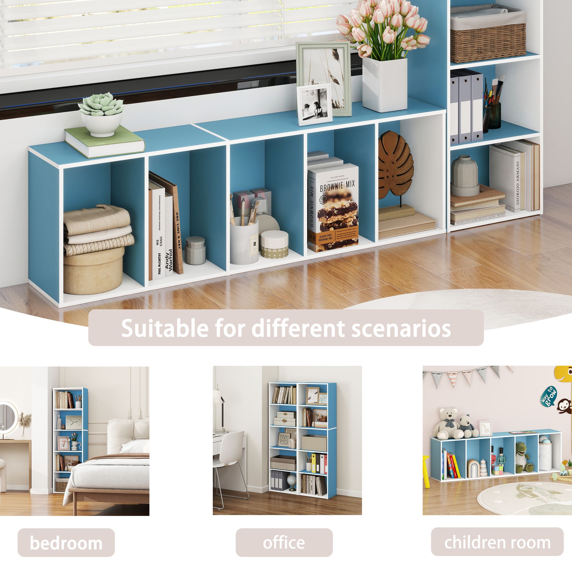 HomLux 11055WH/LBL-A bookcases - View #6