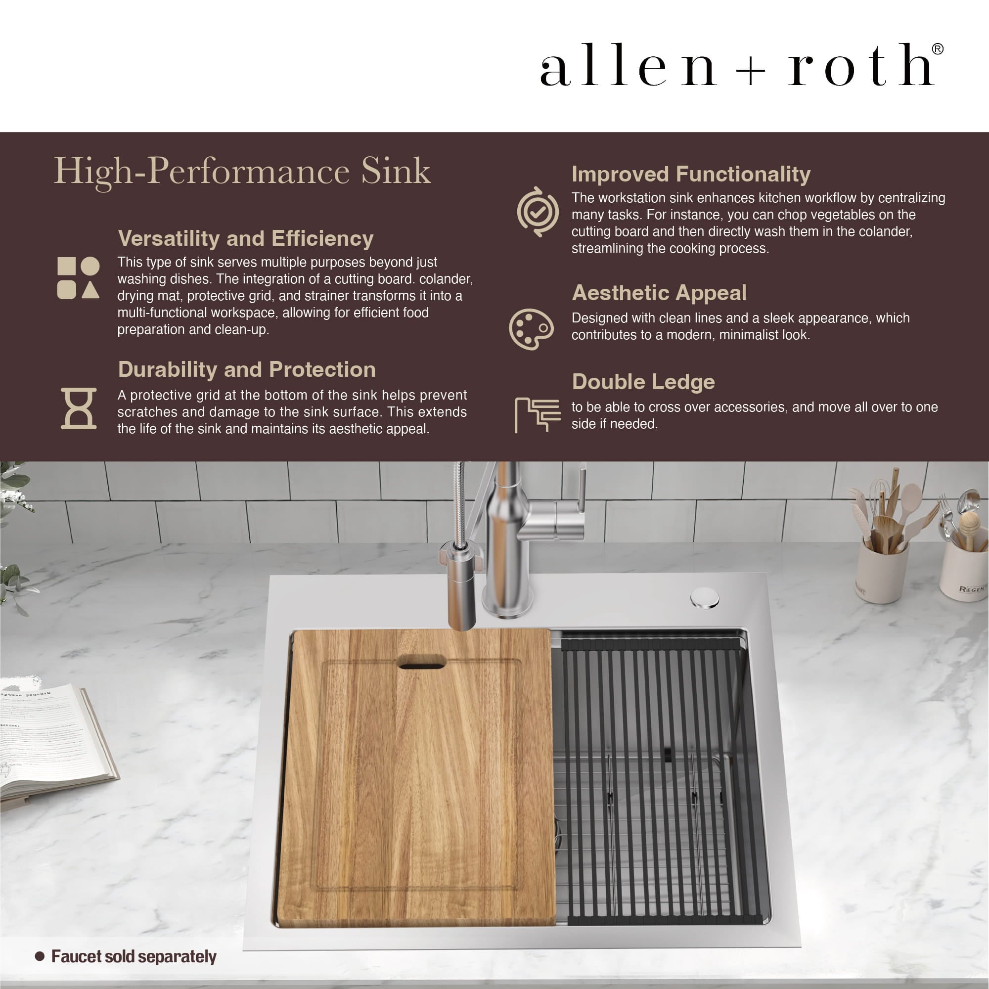 allen + roth FSD1R2522A1102-AB Kitchen-Sinks - View #10