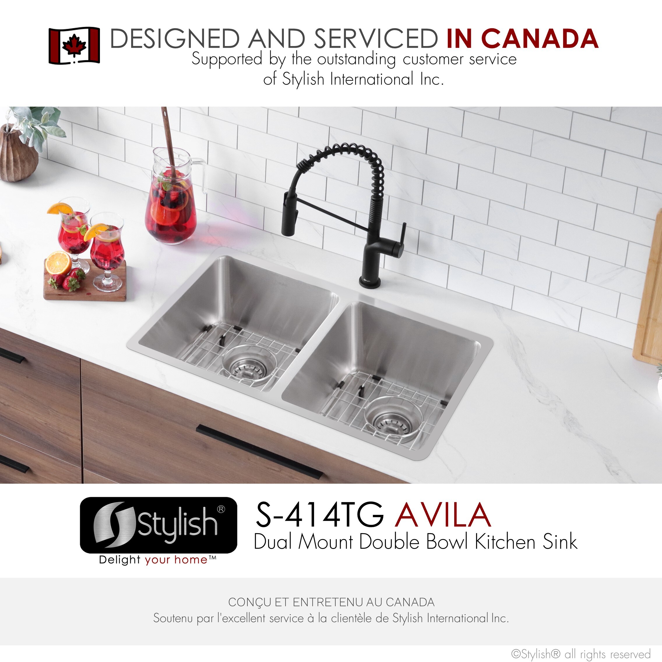 Stylish S-414TG1 Kitchen-Sinks - View #9