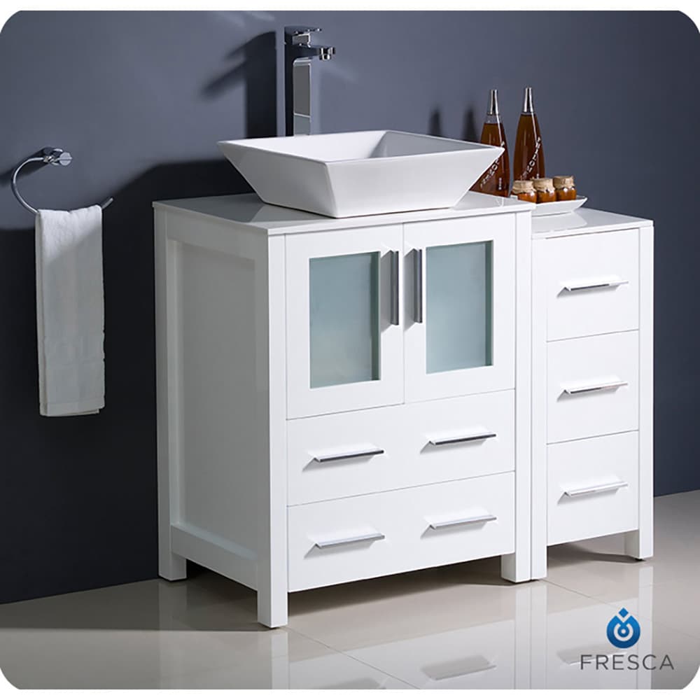 Fresca FCB62-2412WH-CWH-V Bath-Vanity-Combo - View #3