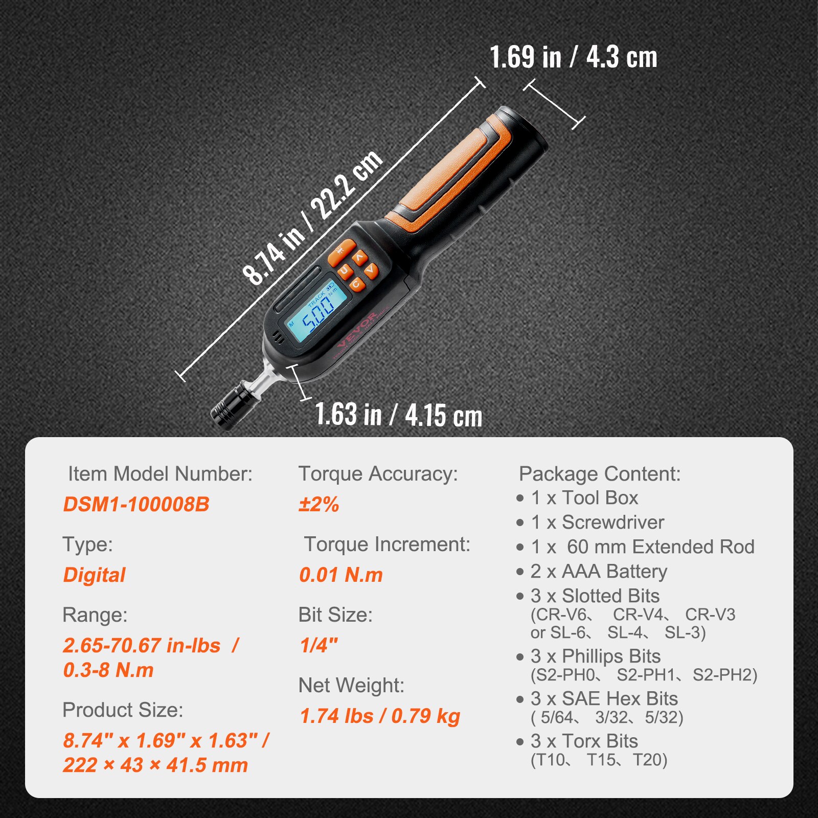 VEVOR NJLSDSXK26670HHEWV0 Screwdrivers-Individual - View #8