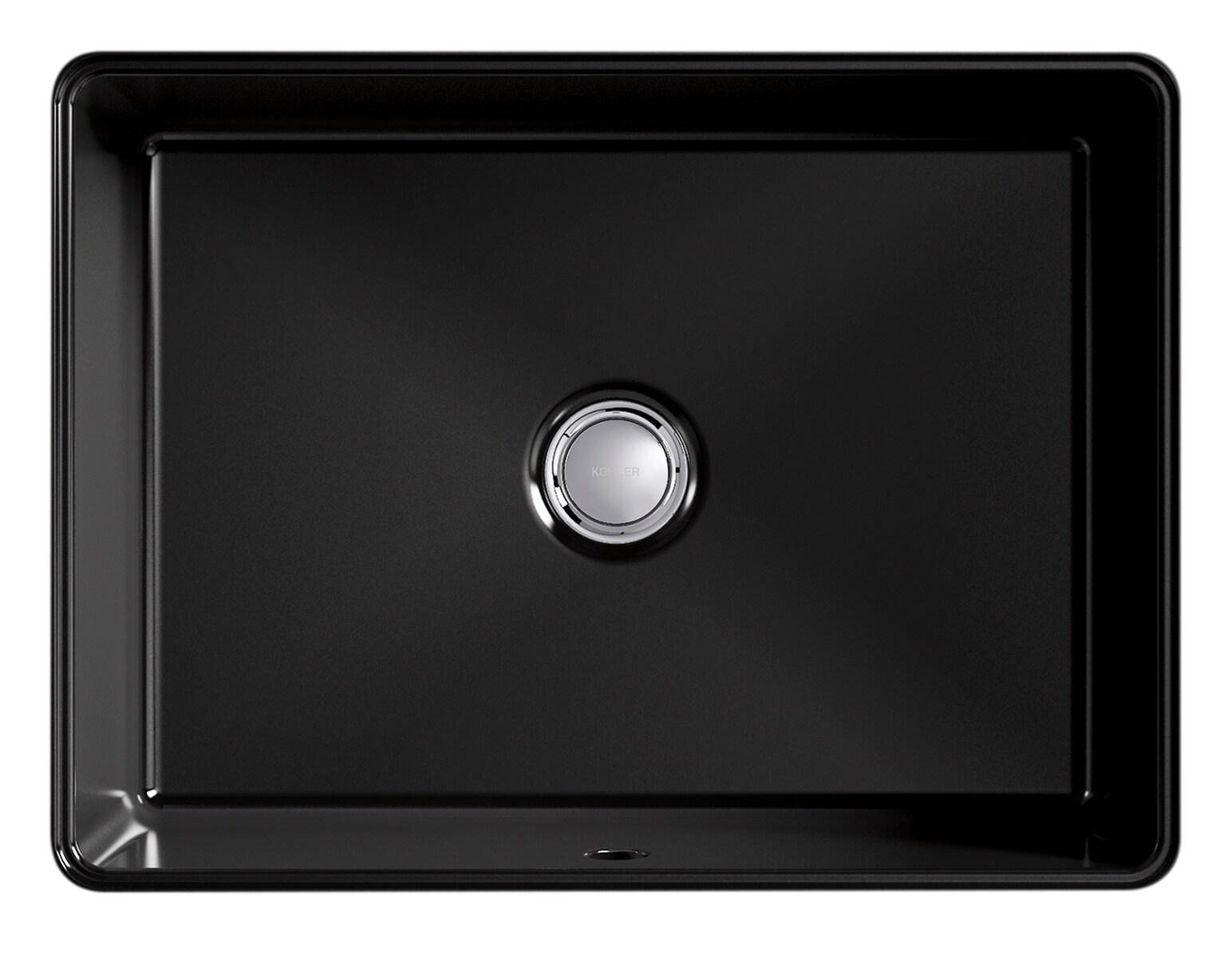 Verticyl 17" Black Rectangular Under-Mount Bathroom Sink