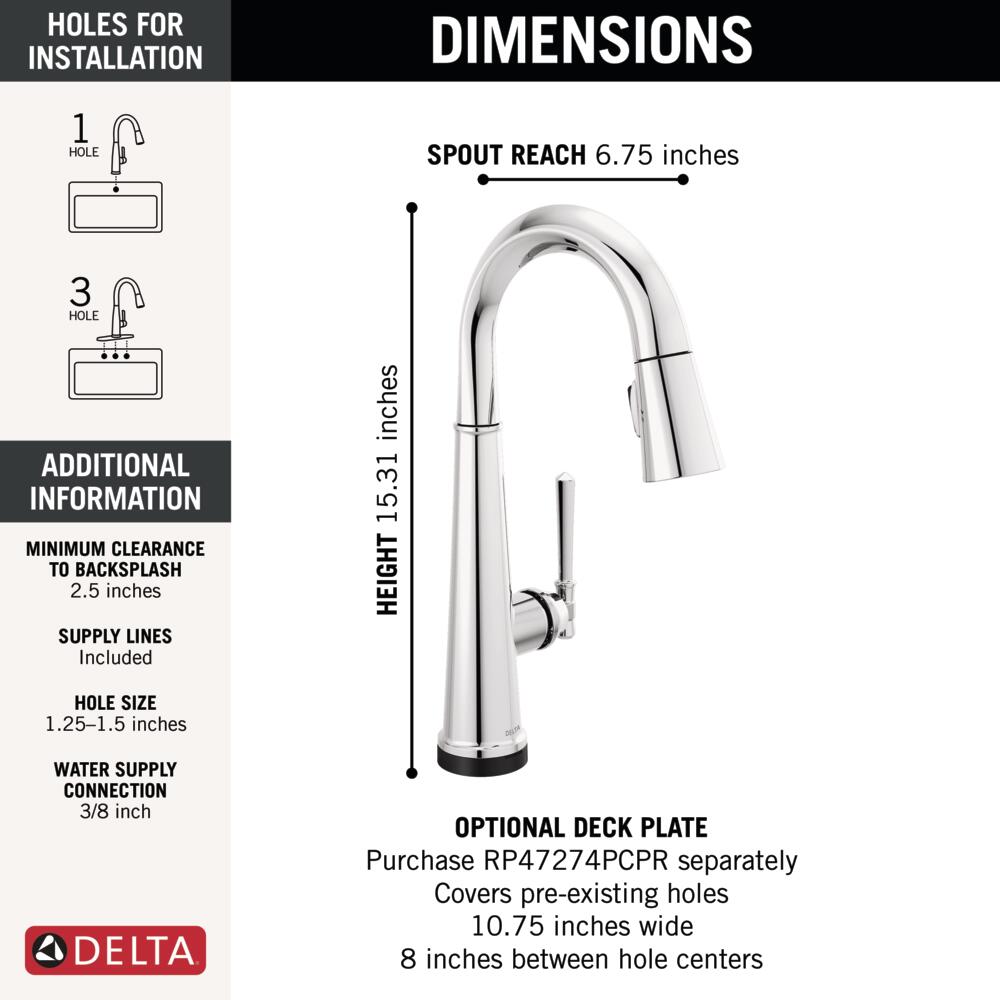 Delta 9982TL-PR-DST Kitchen-Faucets - View #6