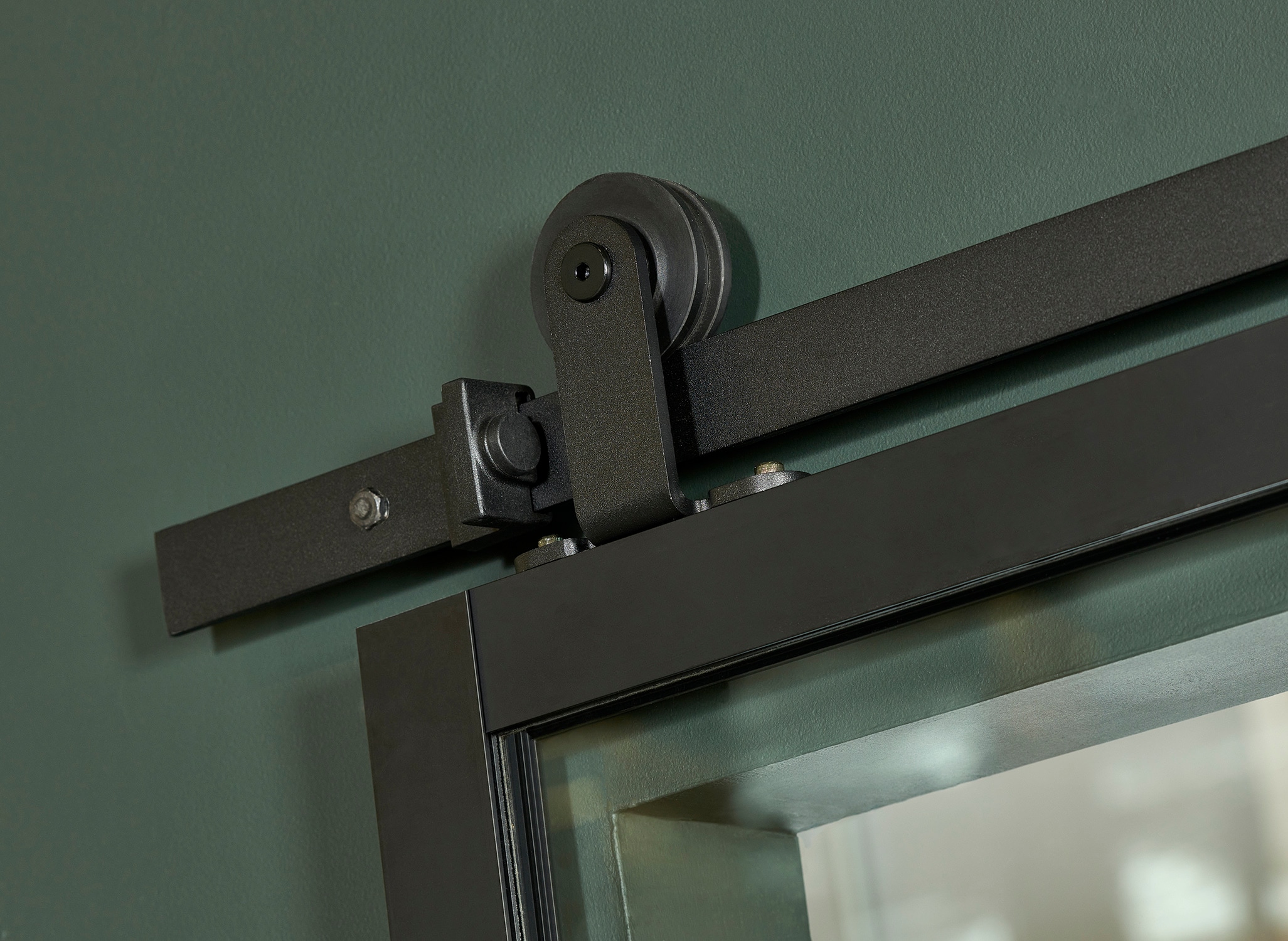 Pinecroft FRGBD4284BLCLKT Barn-Doors - View #3